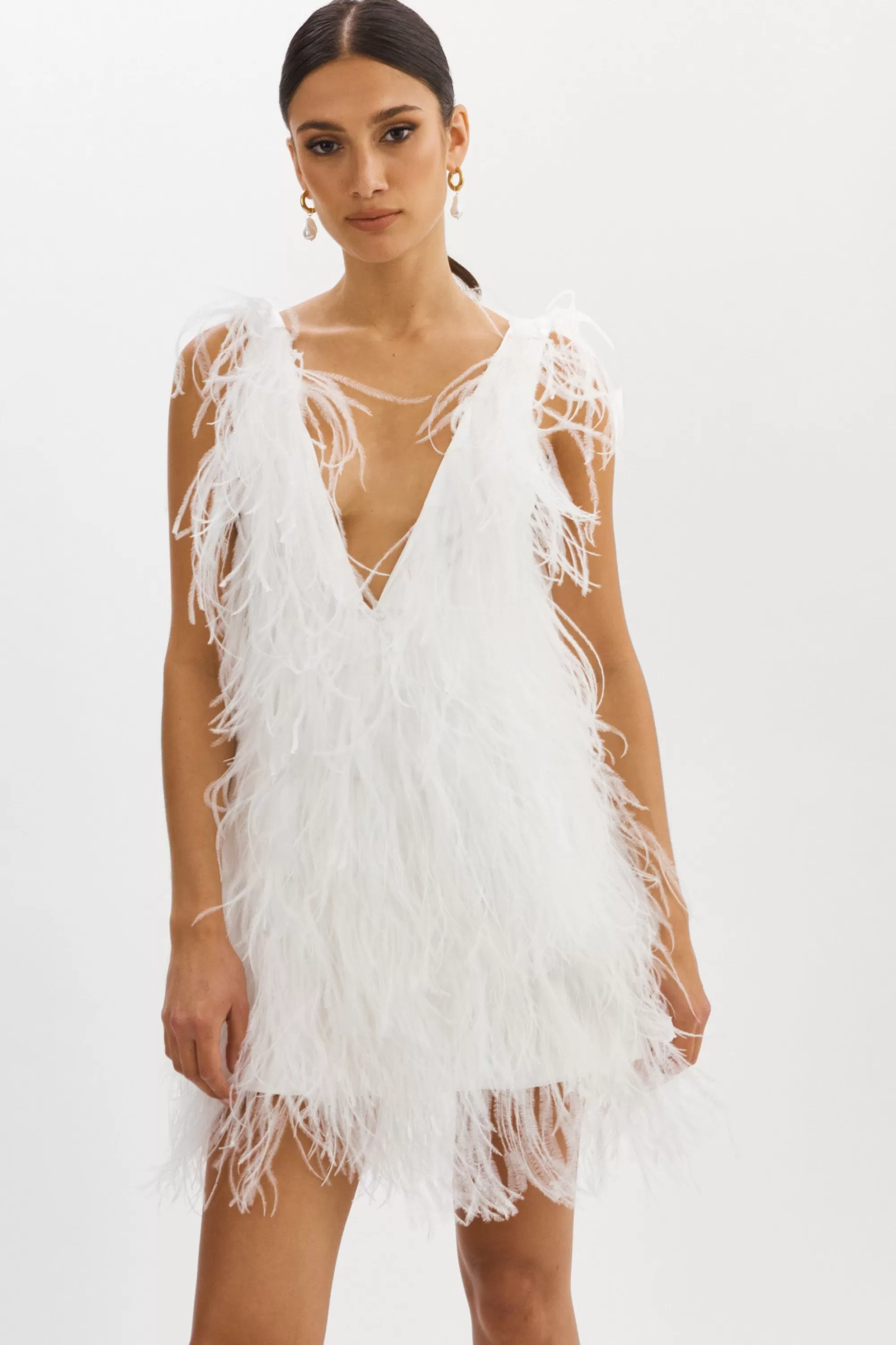 Best Sale LAMARQUE ALENA | Feather Dress White