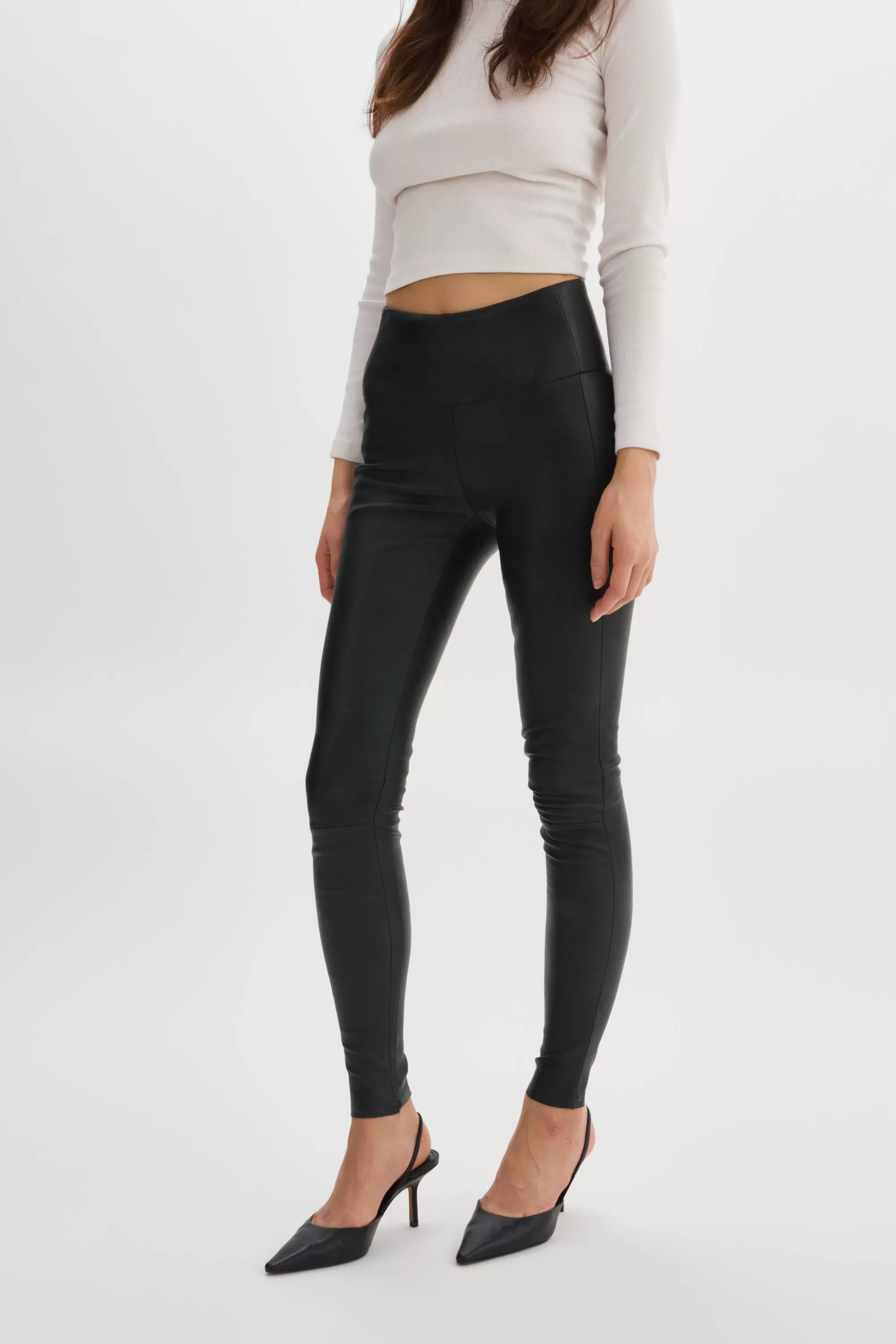 Clearance LAMARQUE ANI | Leather Leggings Black