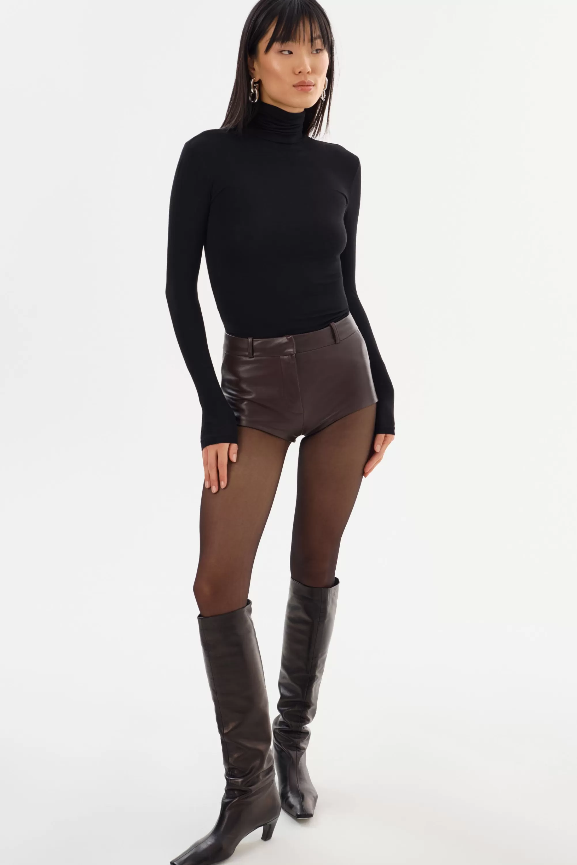 Best LAMARQUE ANNAISE | Leather Hot Shorts Mahogany