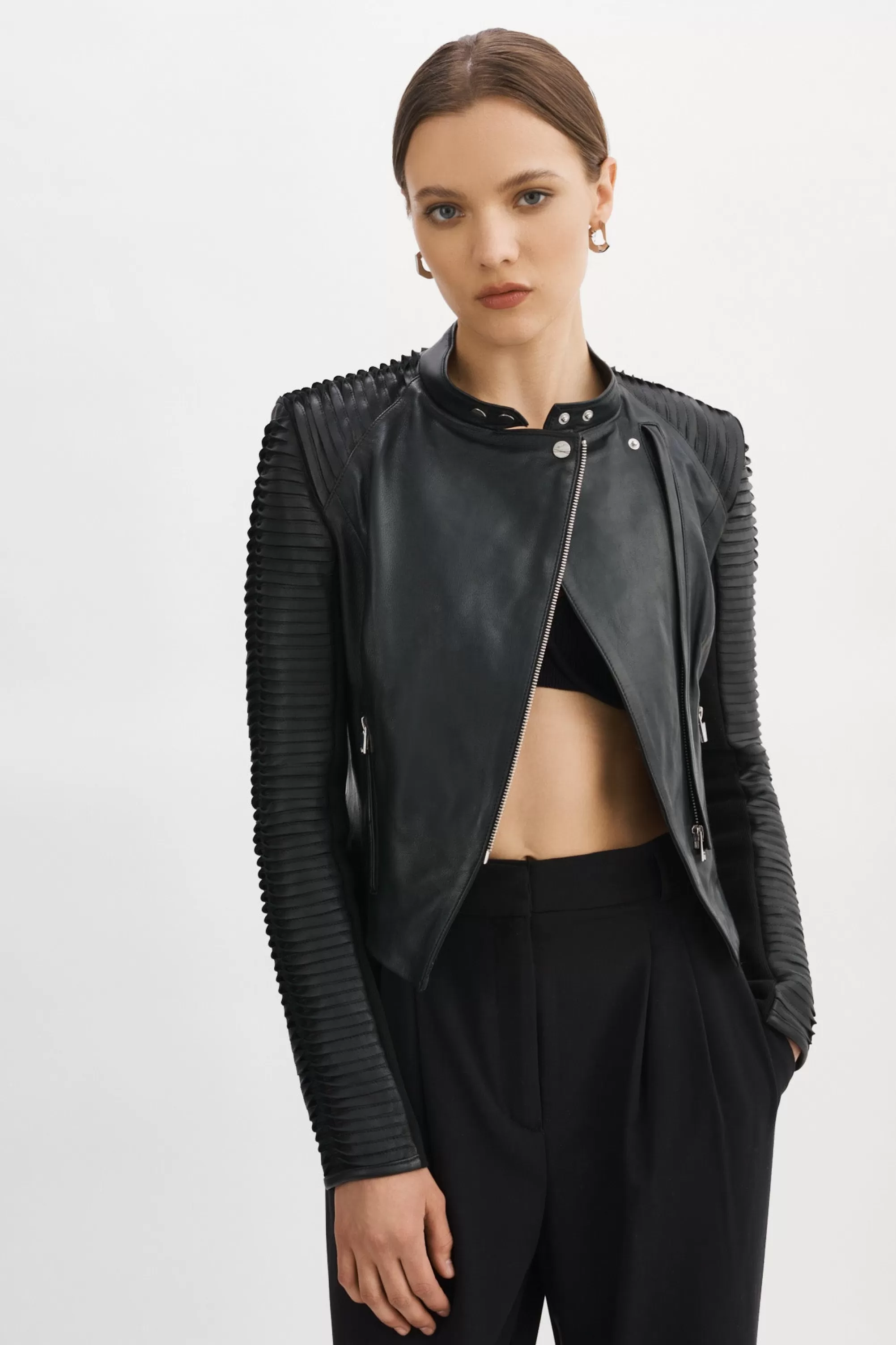 Sale LAMARQUE AZRA | Leather Jacket Black