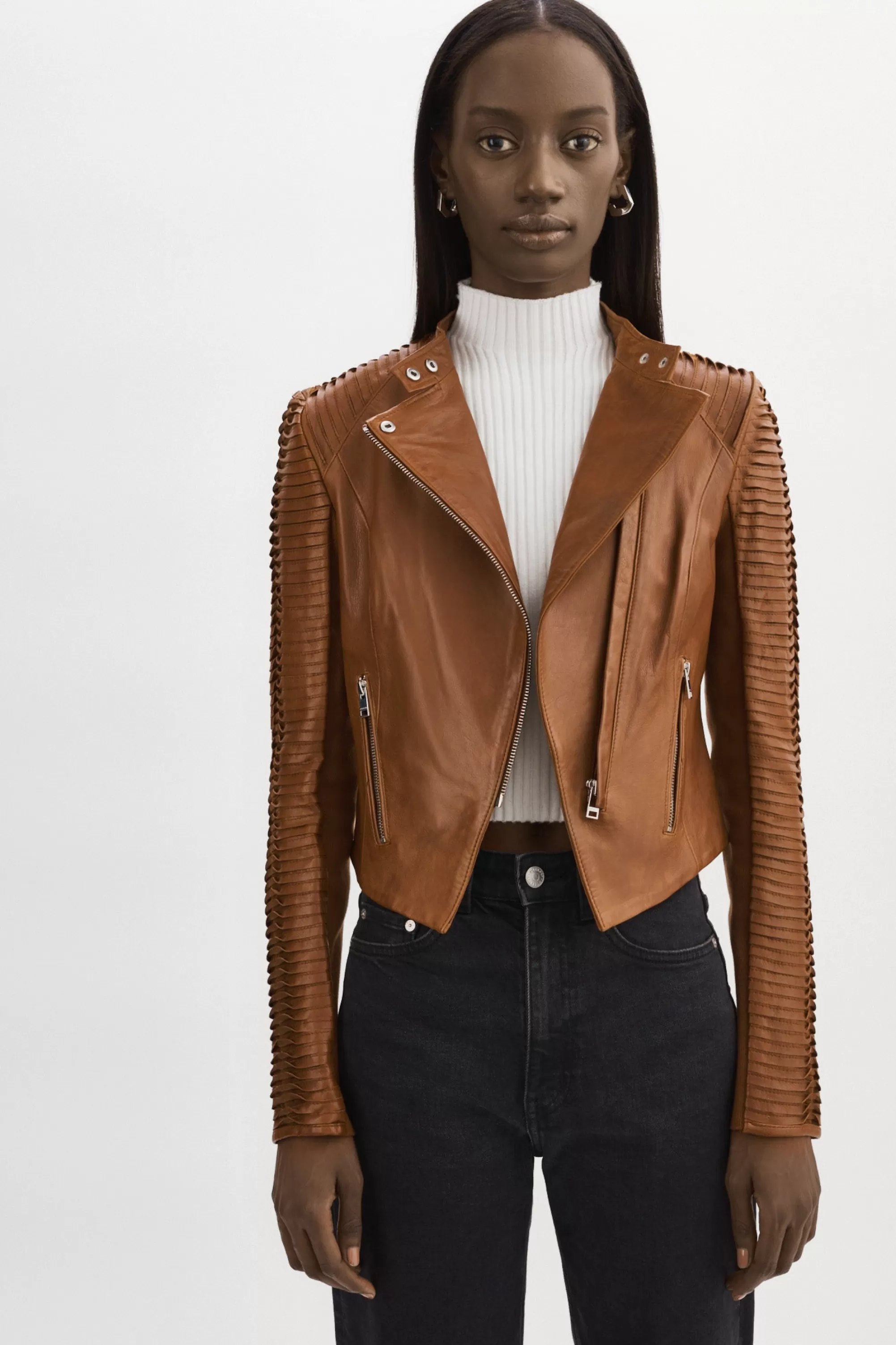 Online LAMARQUE AZRA | Leather Jacket Luggage