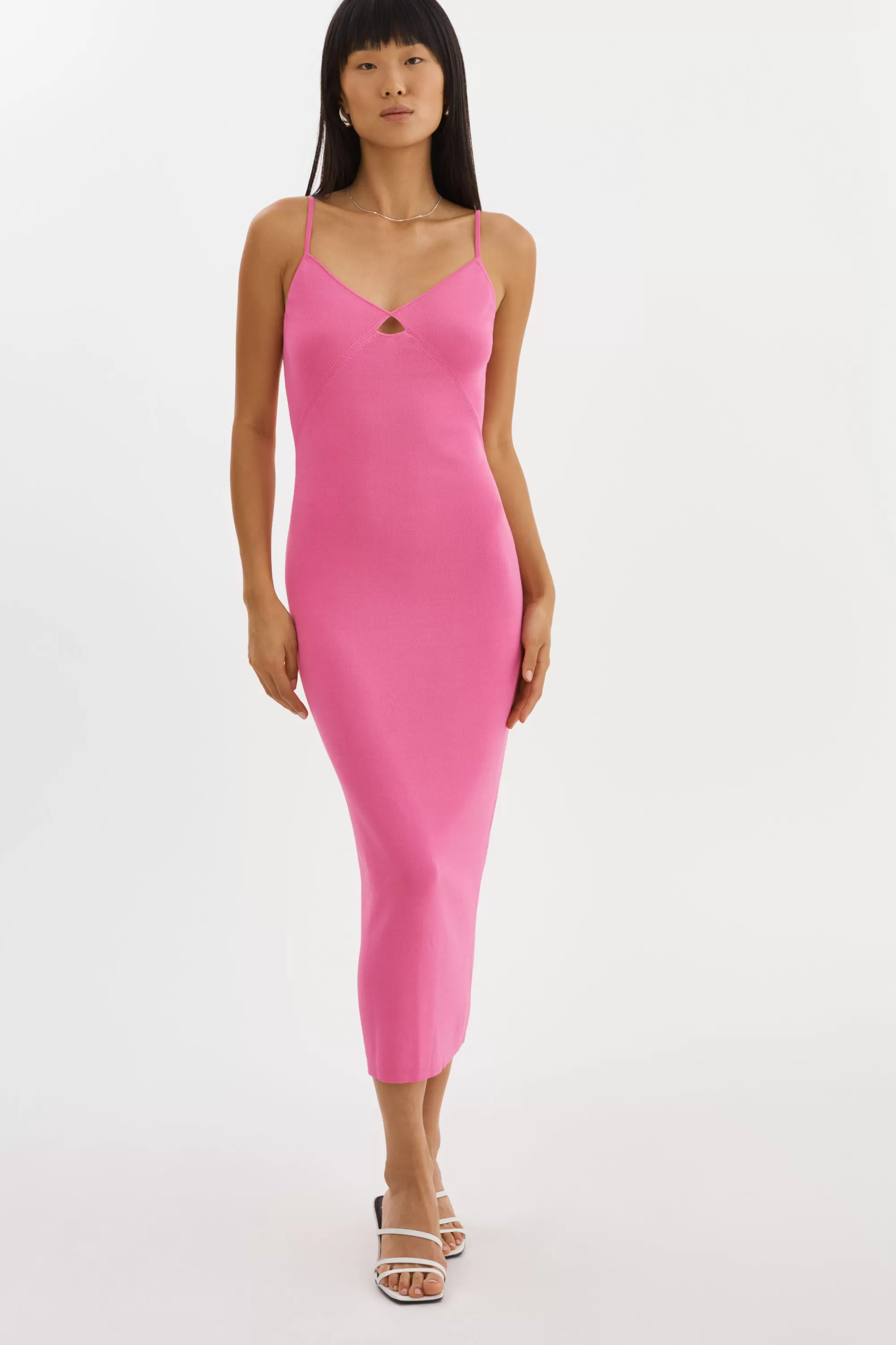 Best LAMARQUE BETTINA | Rib Knit Dress Super Pink