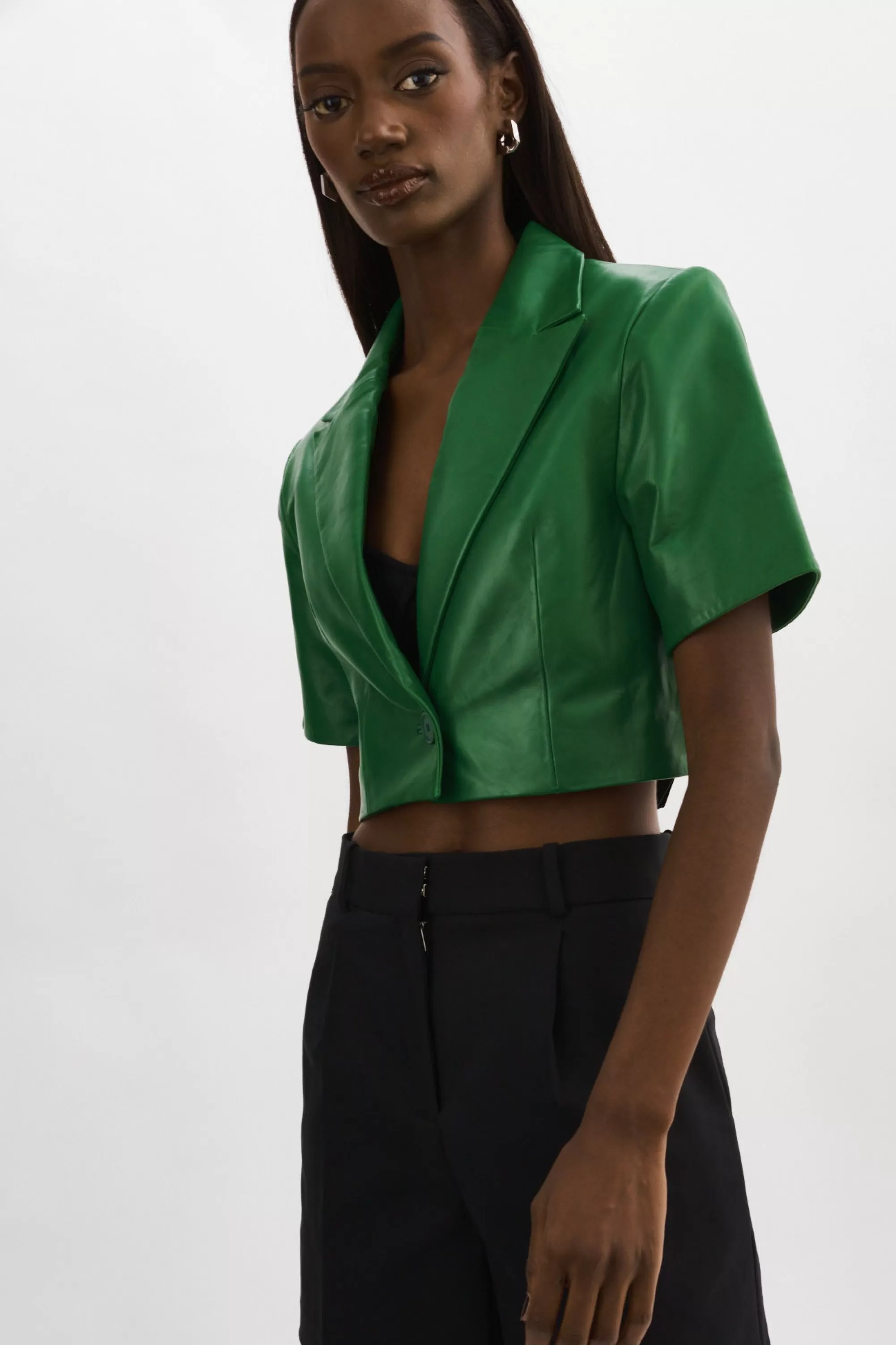 Discount LAMARQUE CALATEA | Short Sleeve Blazer VIBRANT GREEN