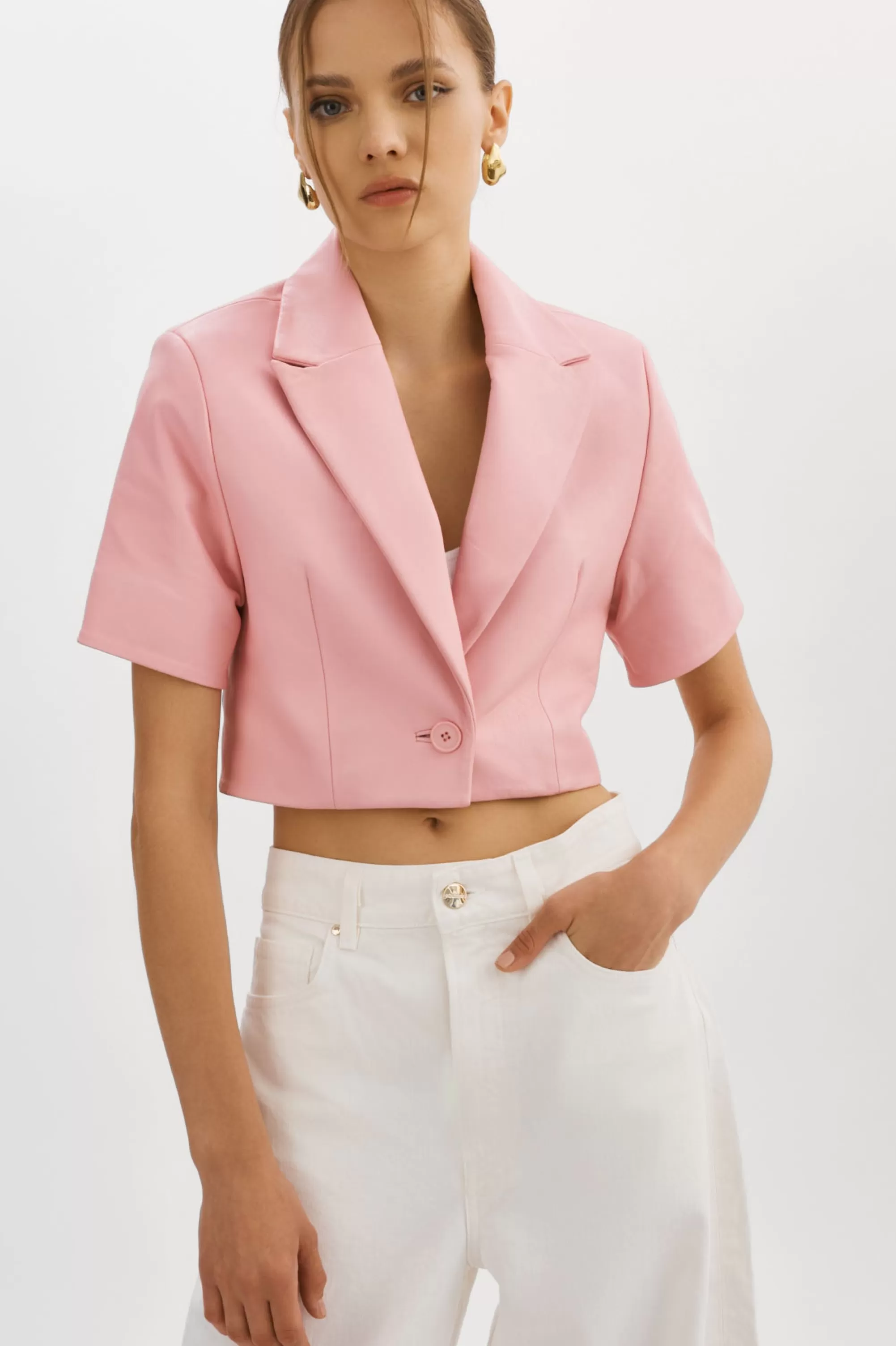 Best LAMARQUE CALATEA | Short Sleeve Blazer Orchid Pink