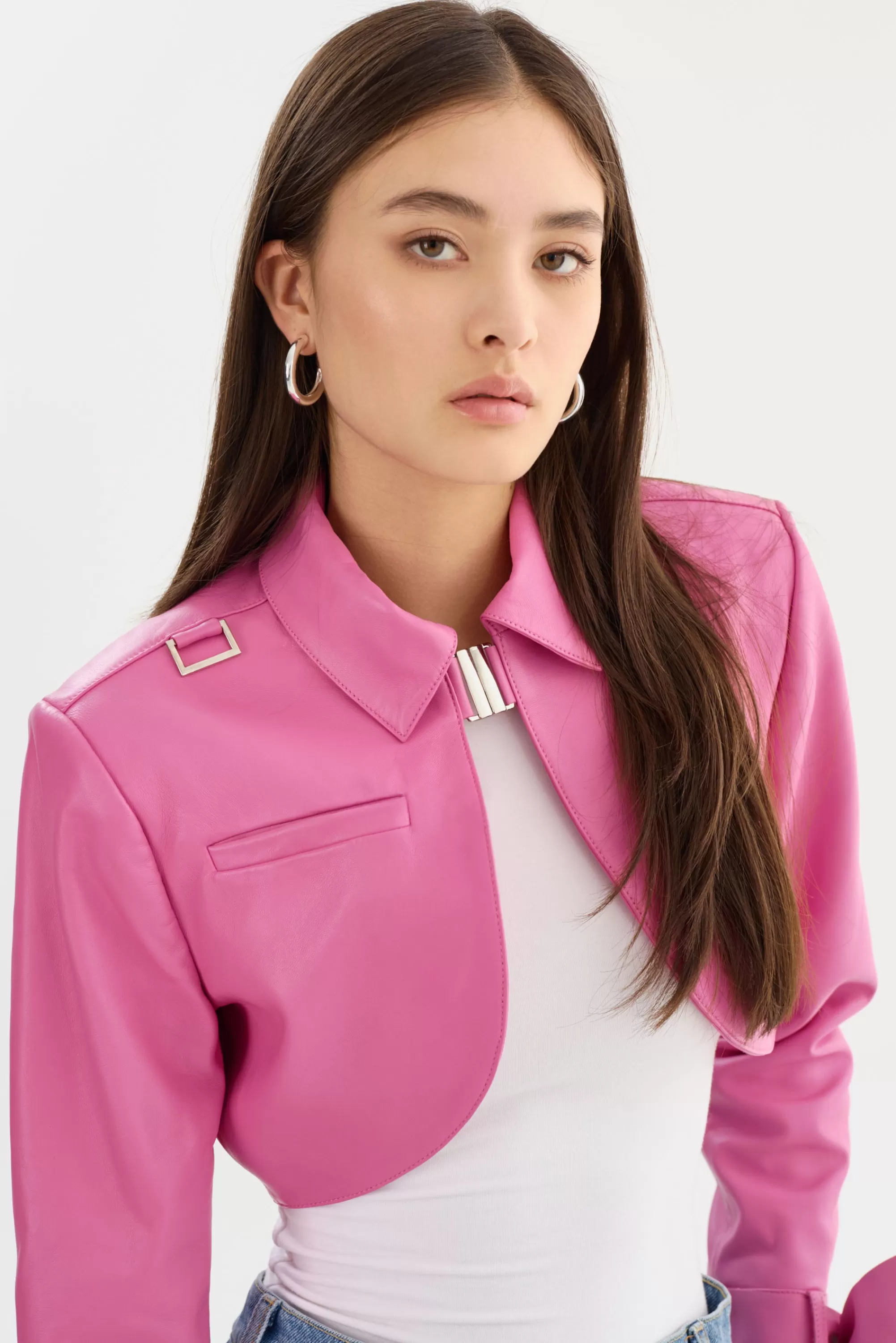 Store LAMARQUE CALISTA | Appliqué Leather Bolero Super Pink