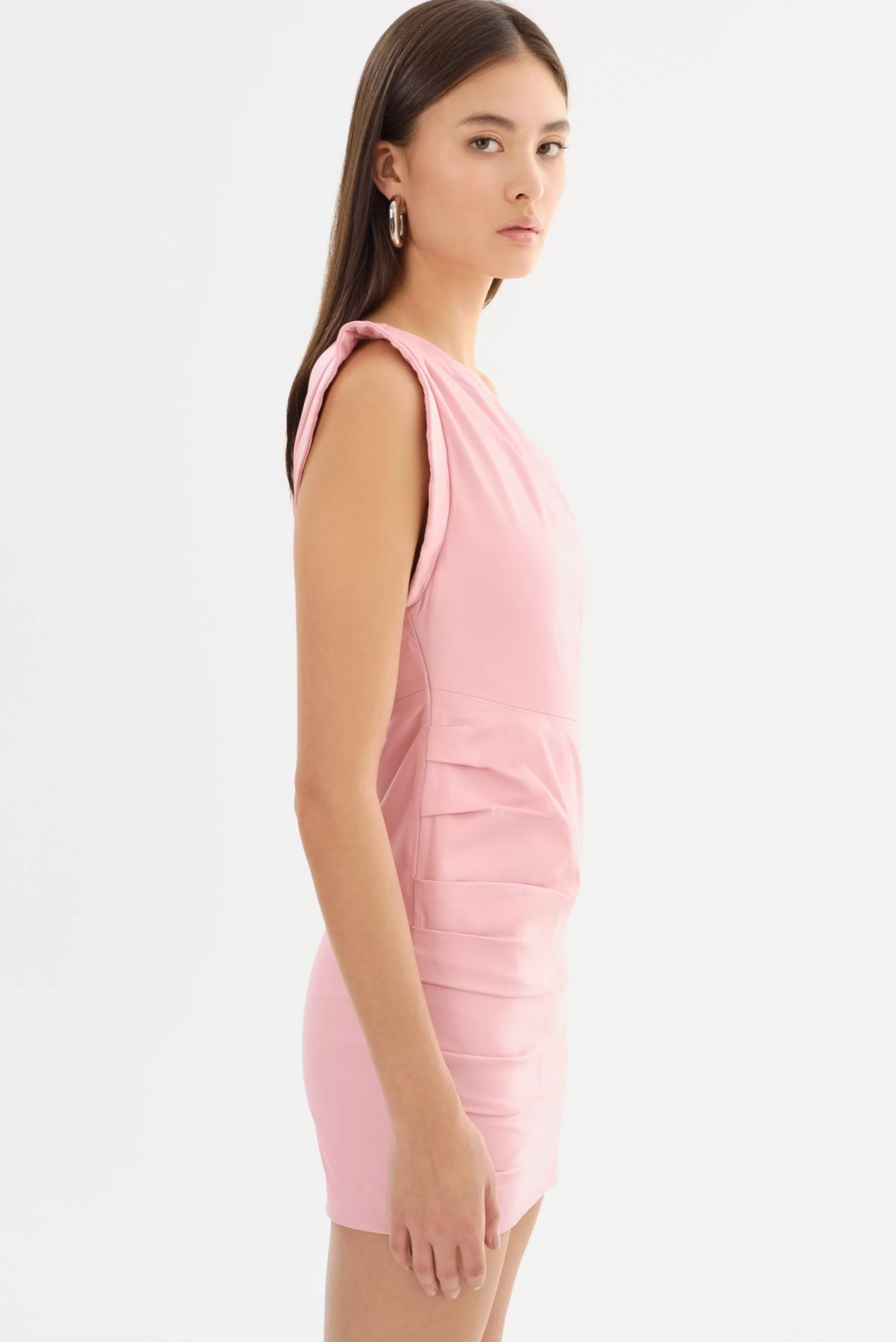 Cheap LAMARQUE COREY | One Shoulder Leather Dress Orchid Pink