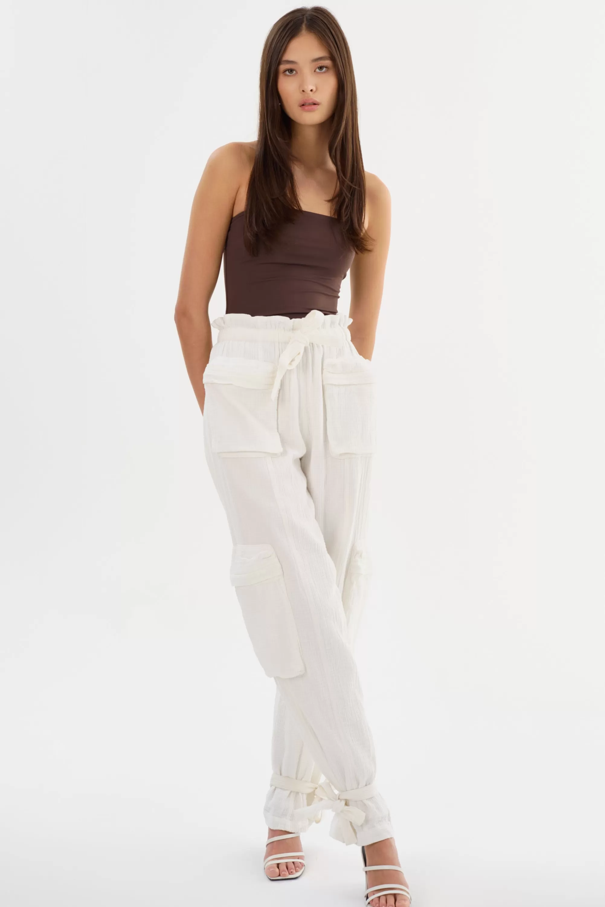 Cheap LAMARQUE CRESTIN | Cotton Cargo Pants Off White