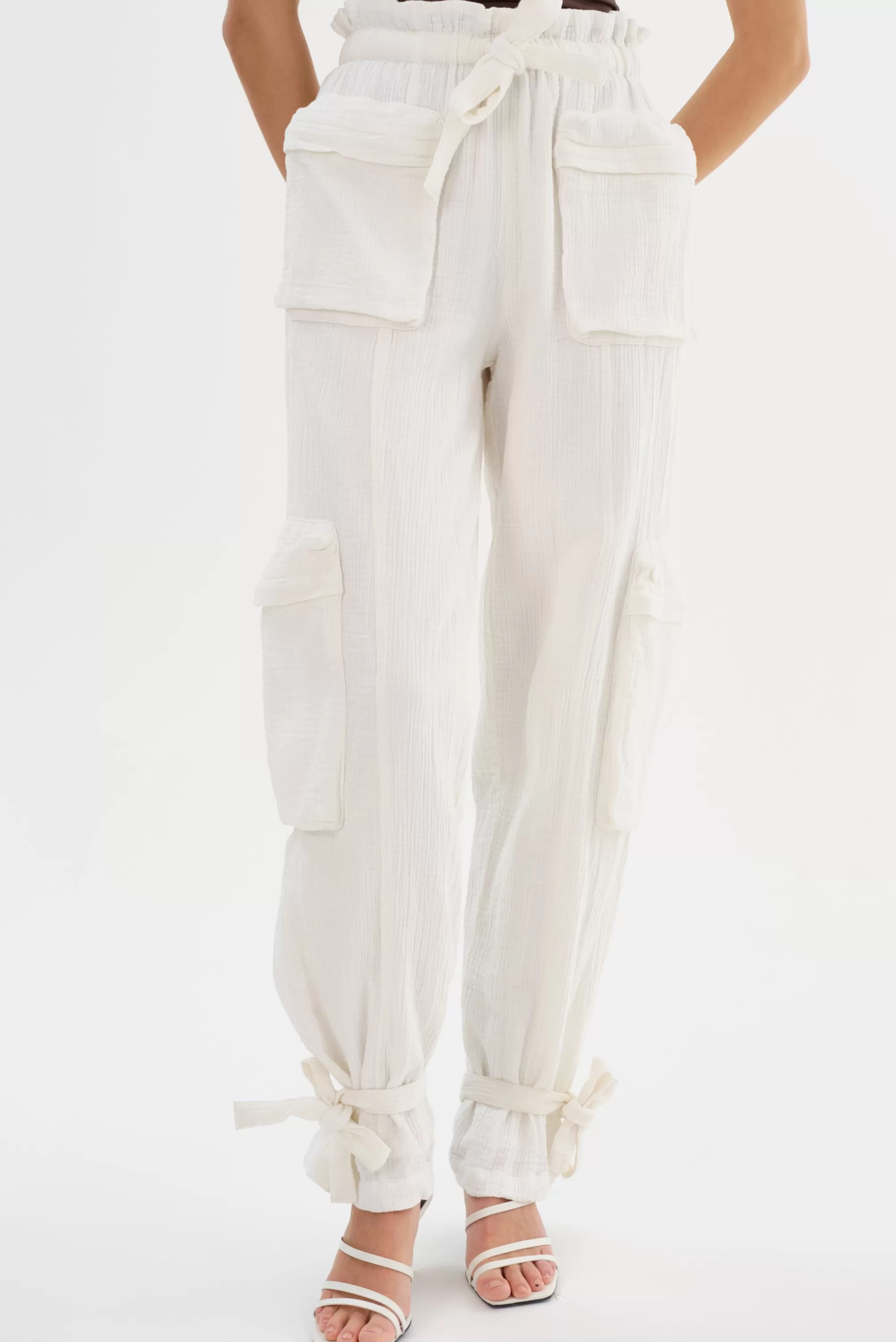 Cheap LAMARQUE CRESTIN | Cotton Cargo Pants Off White