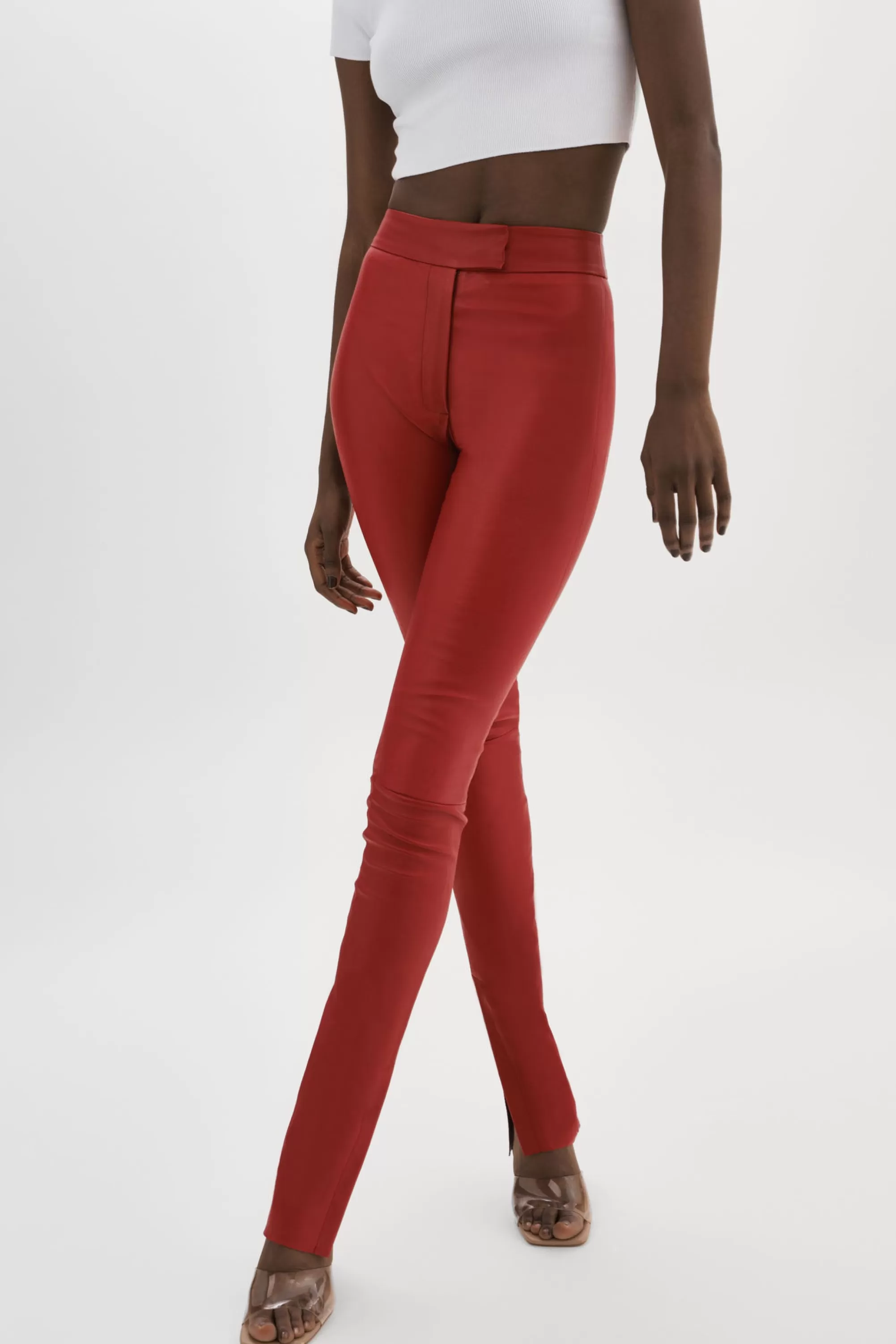 Store LAMARQUE DAWN | Stretch Leather Pants Ruby Red