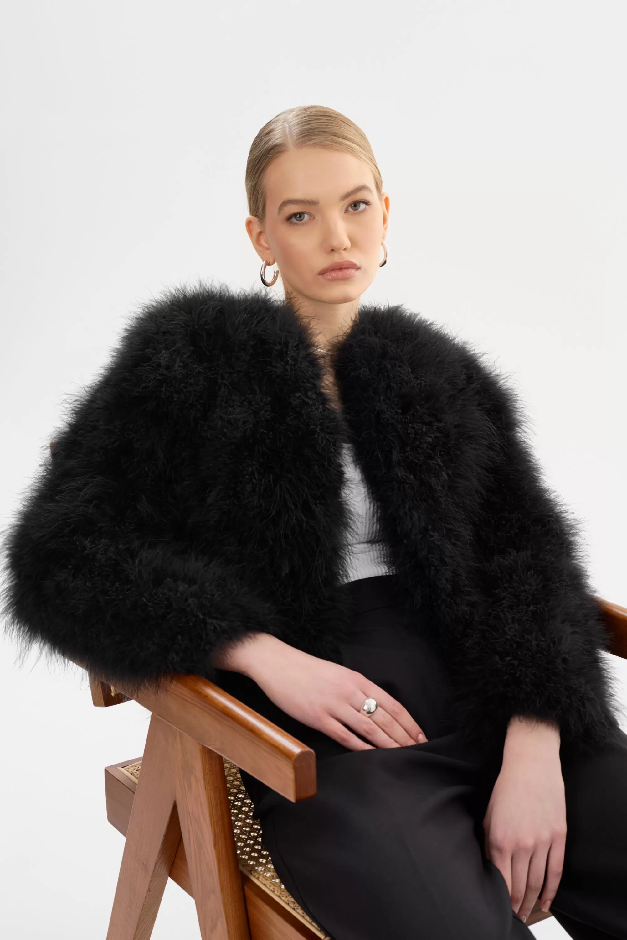 Best LAMARQUE DEORA | Feather Jacket Black