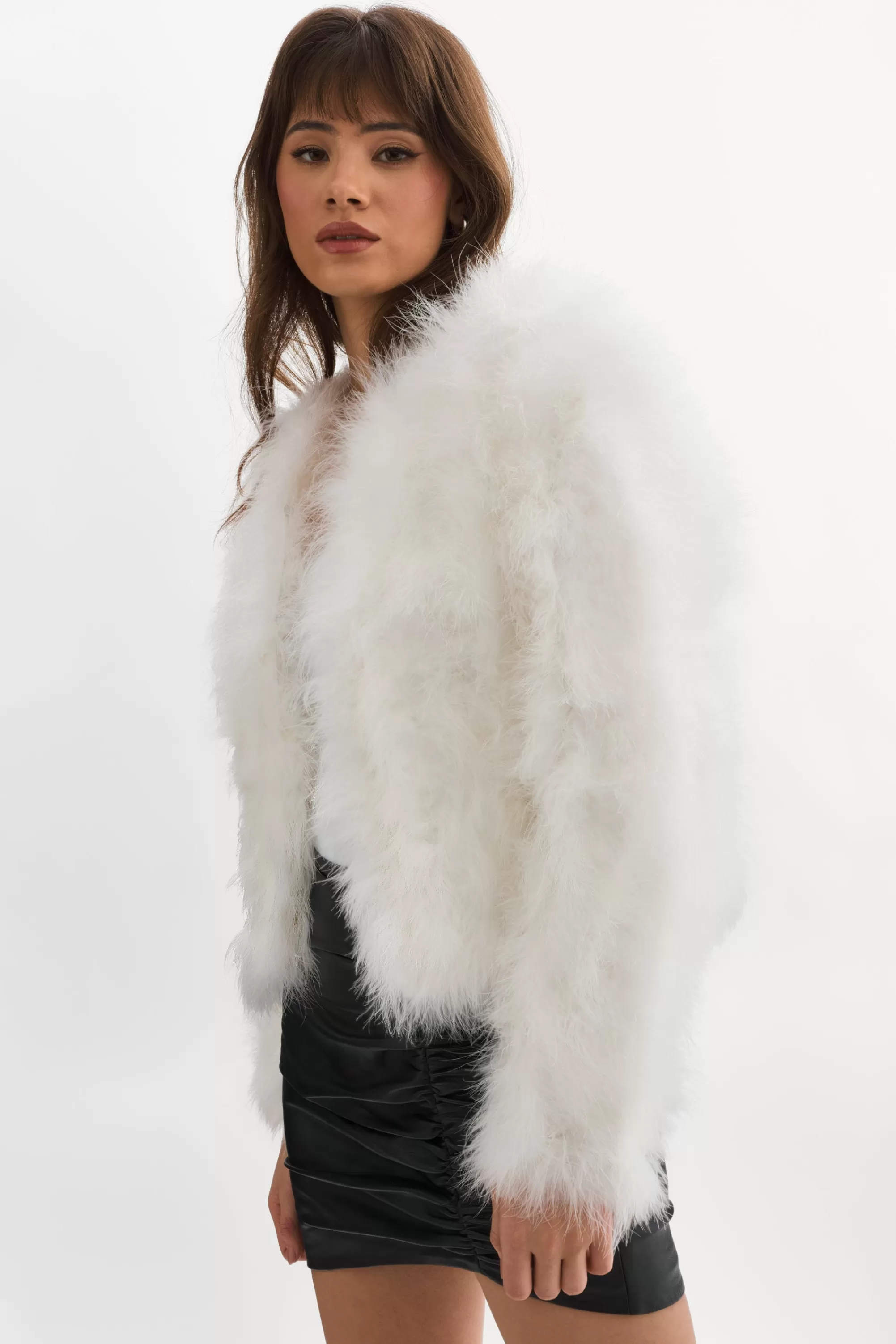 Fashion LAMARQUE DEORA | Feather Jacket White