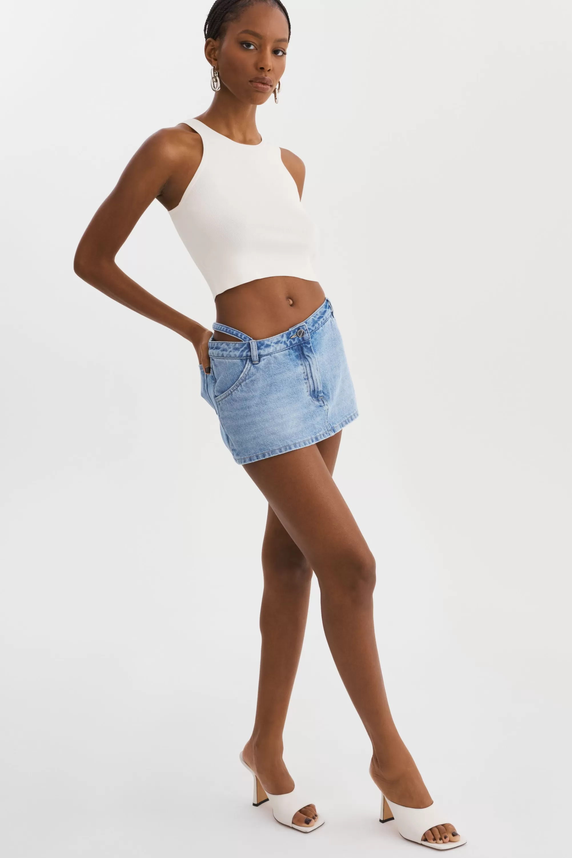 Store LAMARQUE FANTINA | Denim Skort Light Blue Wash