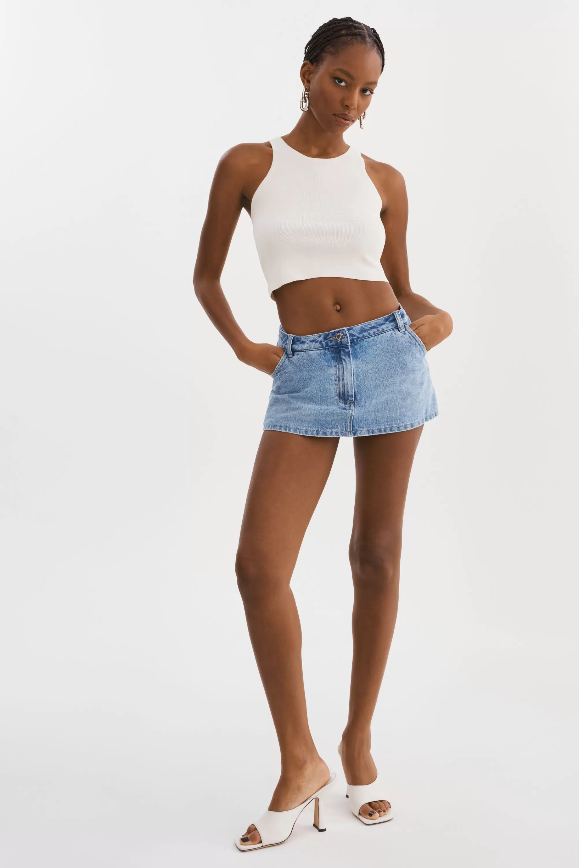 Store LAMARQUE FANTINA | Denim Skort Light Blue Wash