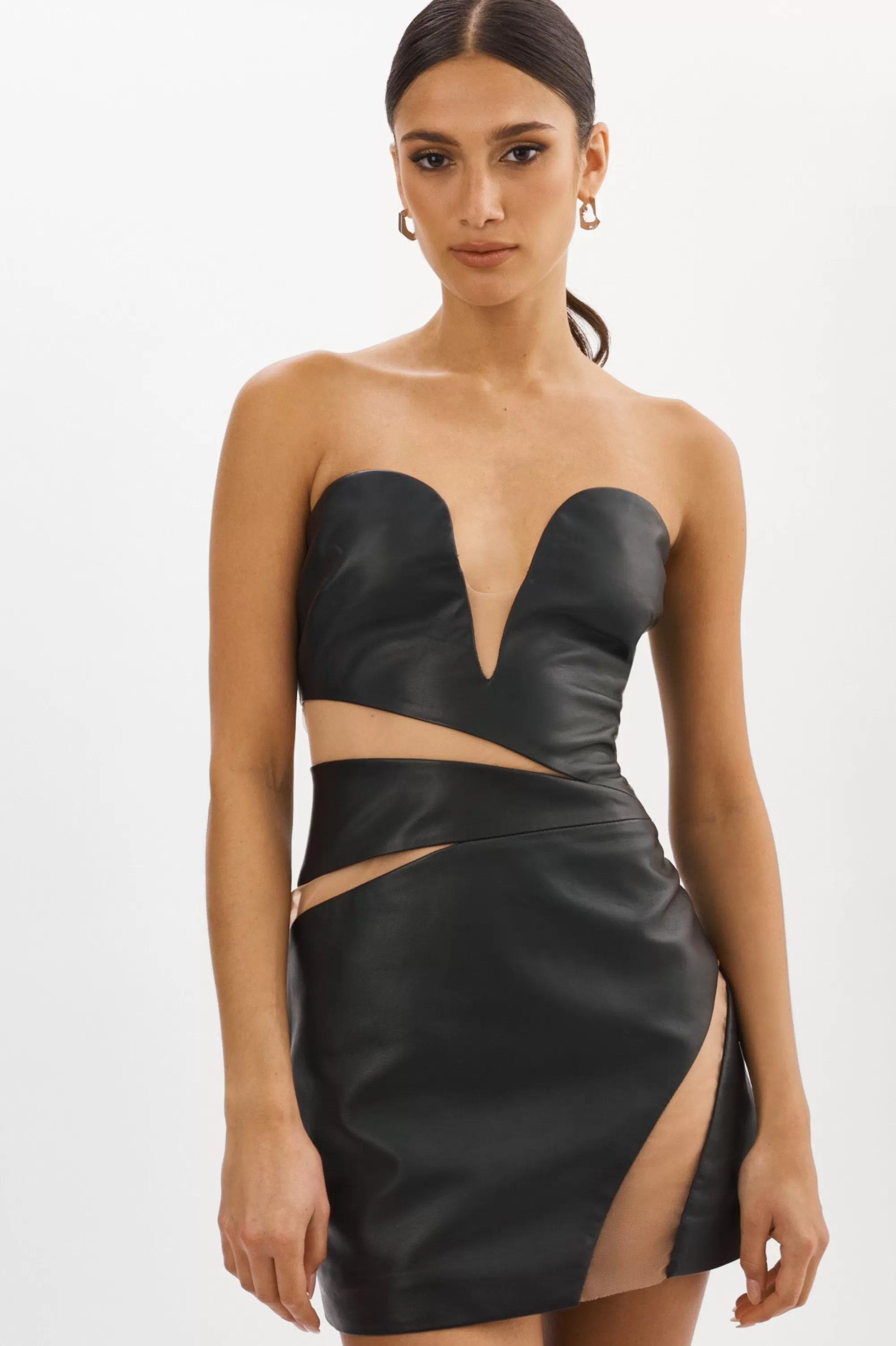 Shop LAMARQUE GARBINA | Leather Dress Black