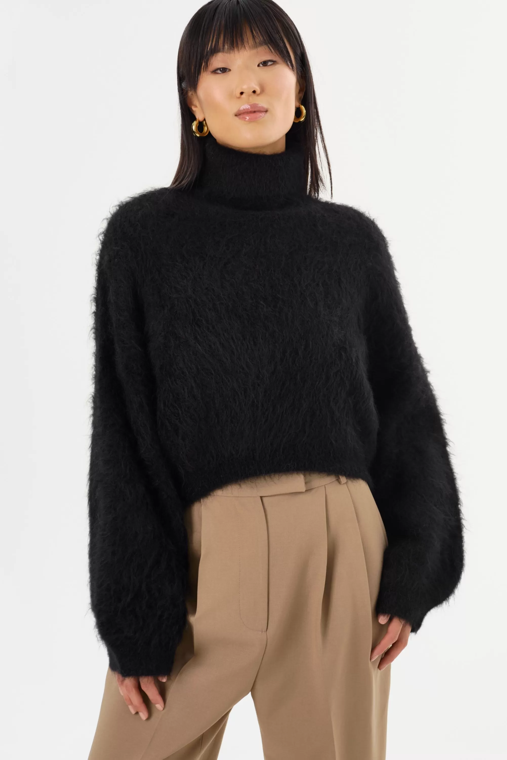 Fashion LAMARQUE GARCELLE | Wool Turtleneck Sweater Black