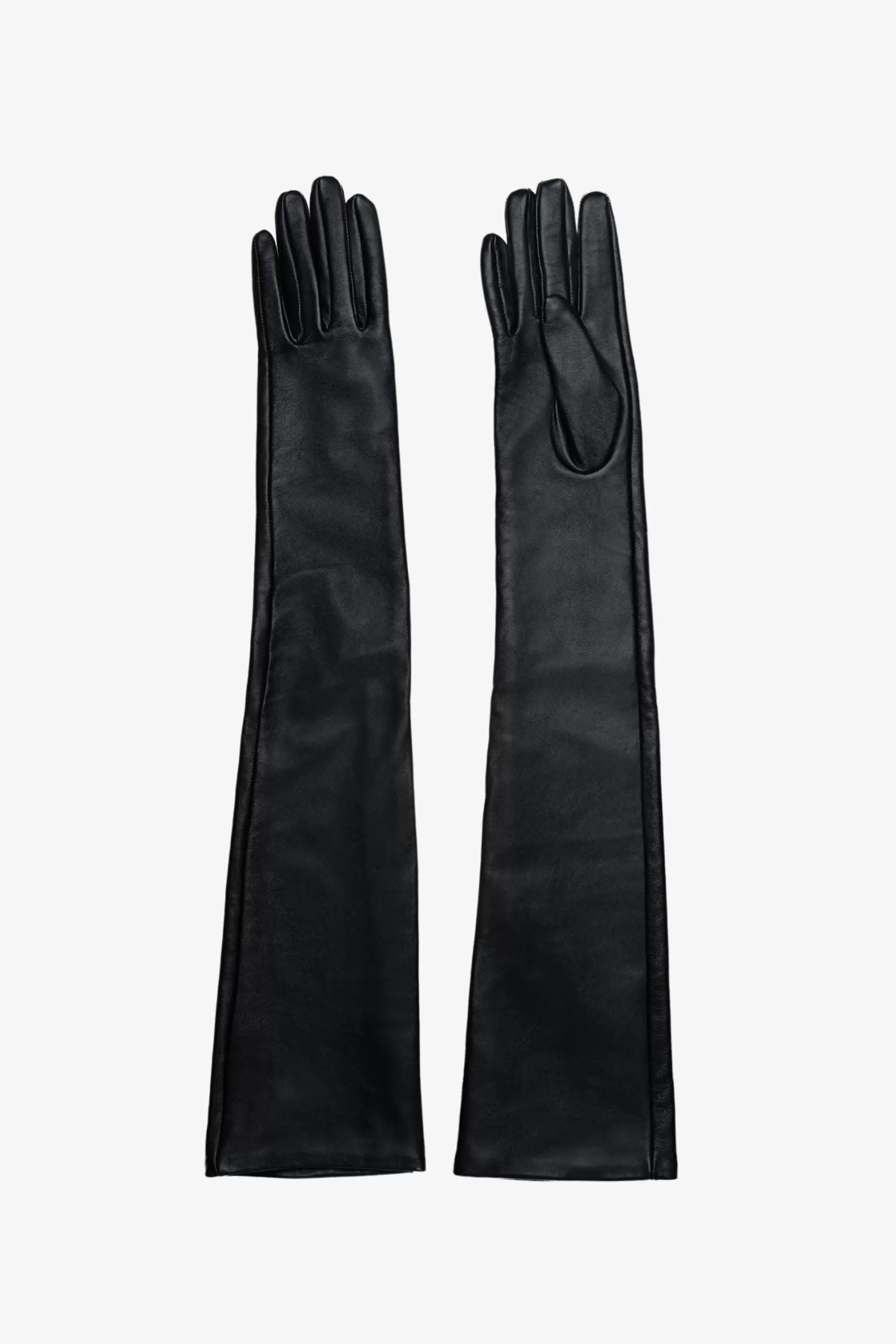 Online LAMARQUE GISELE | Long Leather Gloves Black