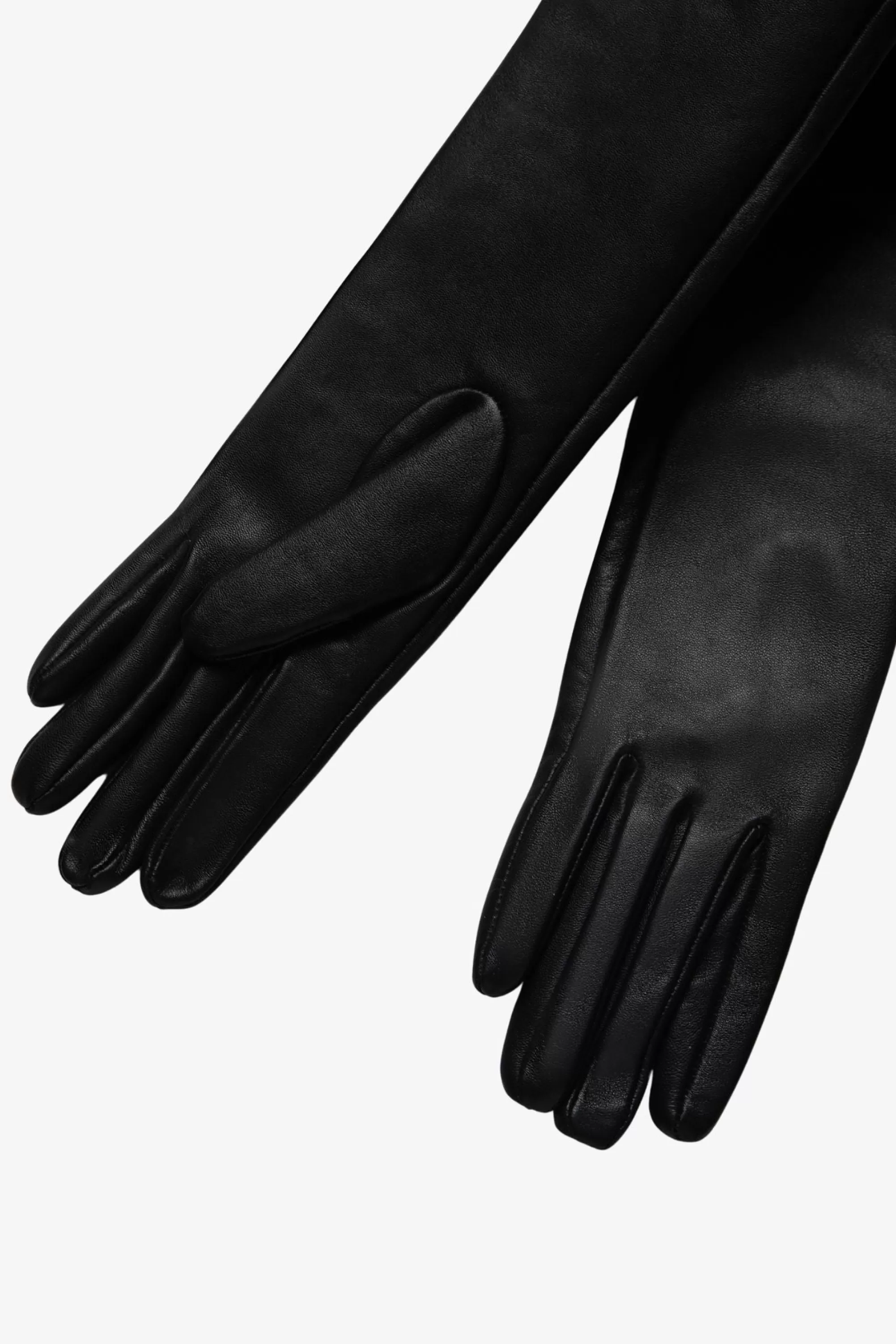 Online LAMARQUE GISELE | Long Leather Gloves Black