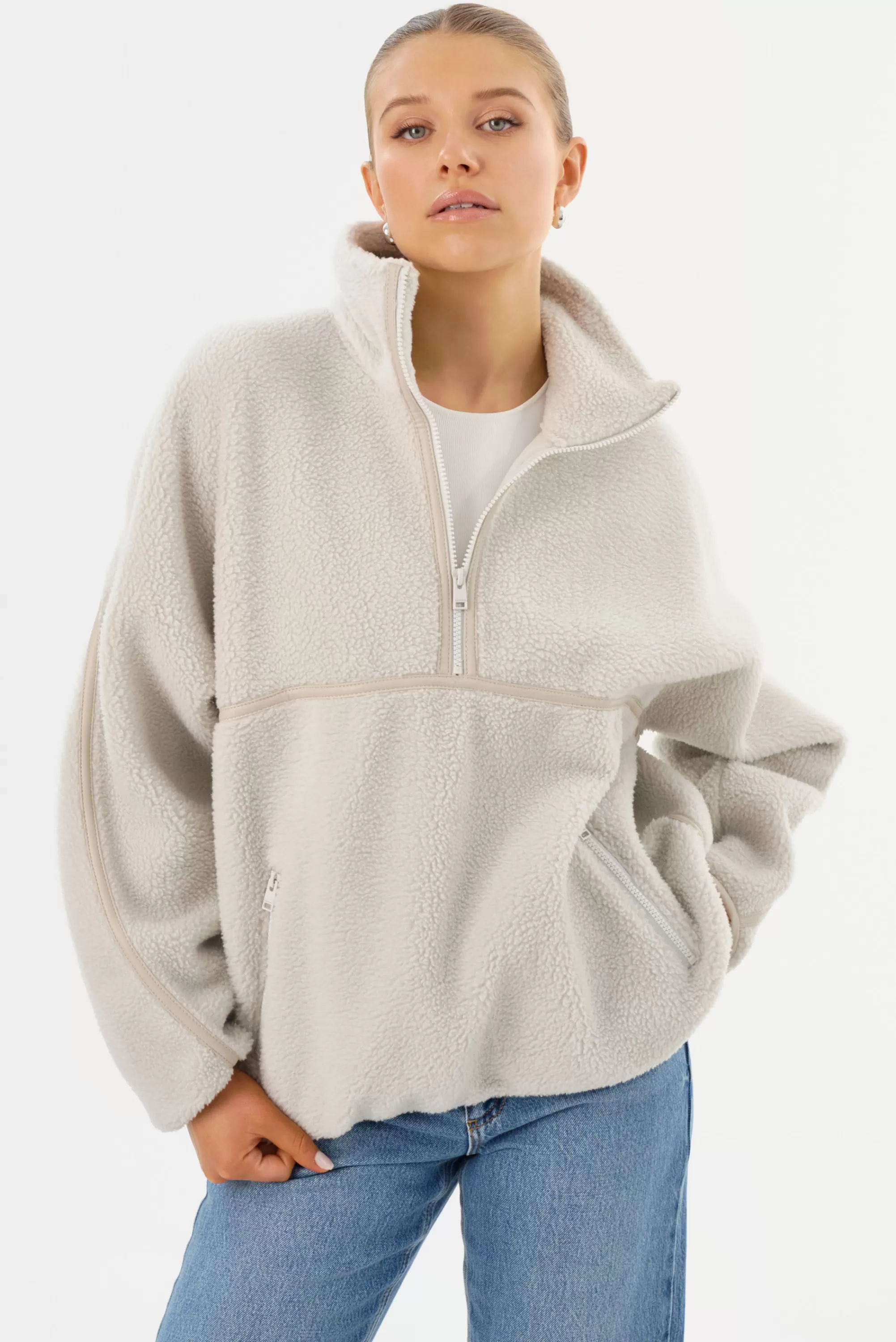 Cheap LAMARQUE HELSA | Polar Fleece Pullover Light Grey