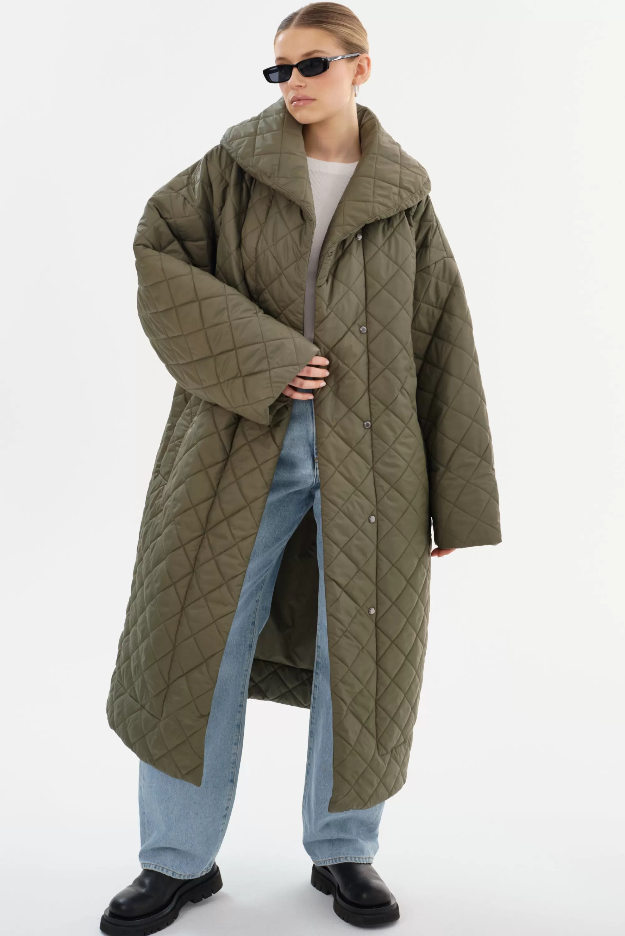 Outlet LAMARQUE HENDRIKA | Oversized Quilted Coat Sage