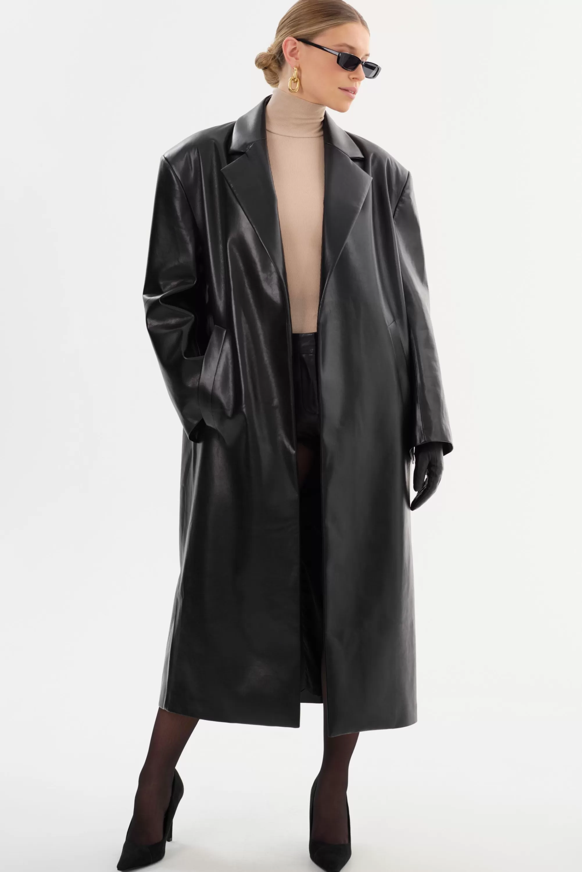 Cheap LAMARQUE JANELLE | Recycled Leather Coat Black