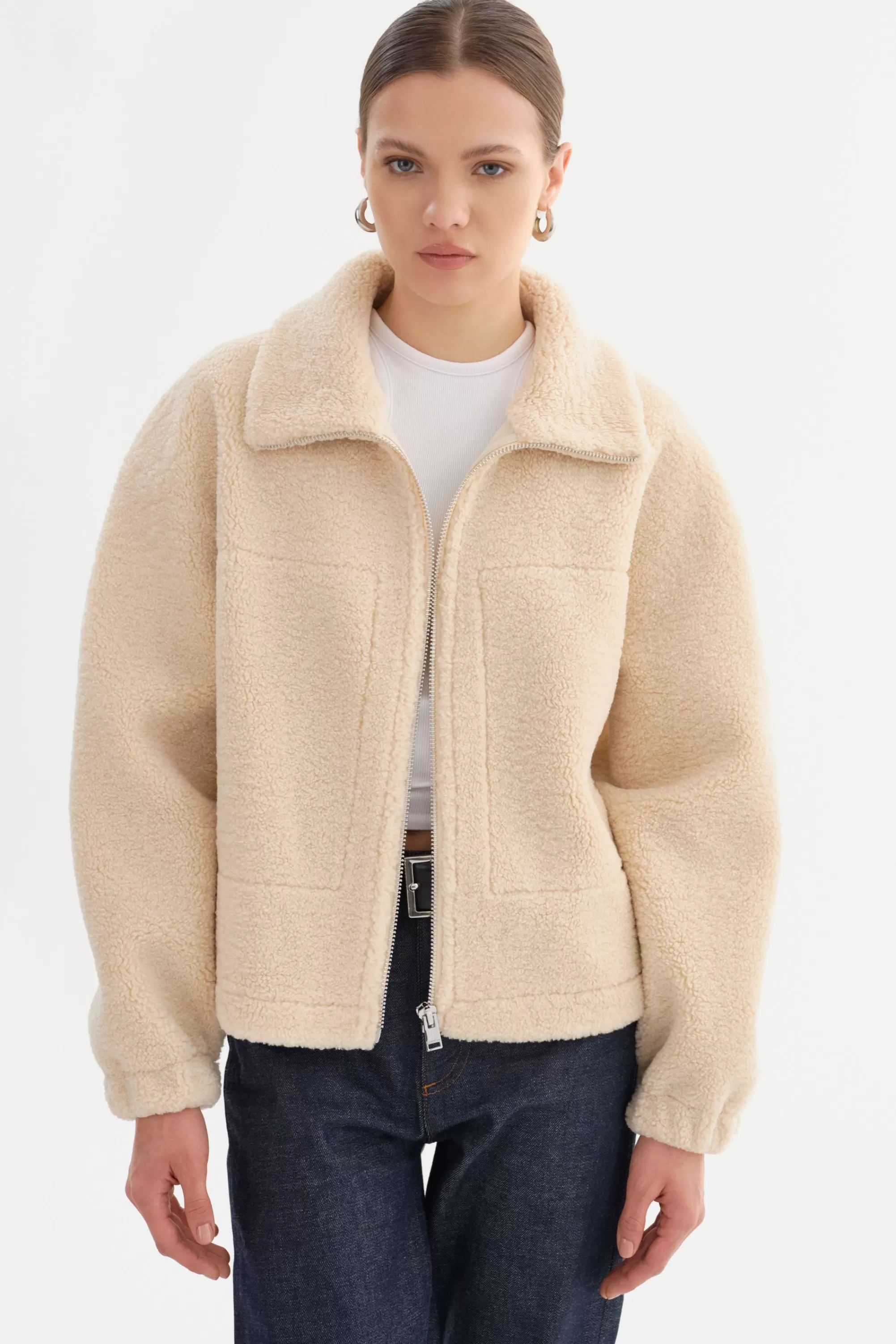 Fashion LAMARQUE JAYNA | Sherpa Jacket Beige