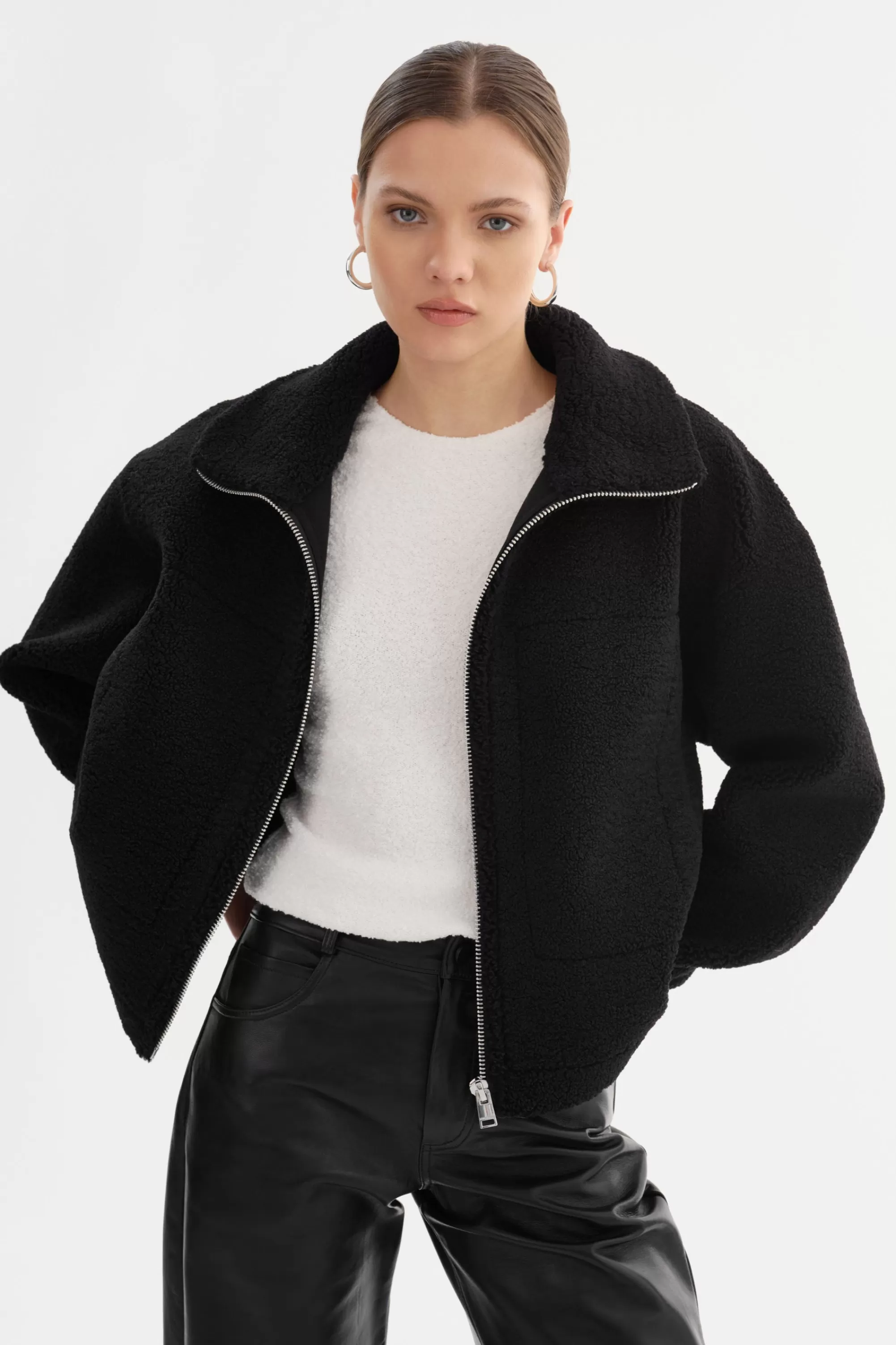 Hot LAMARQUE JAYNA | Sherpa Jacket Black