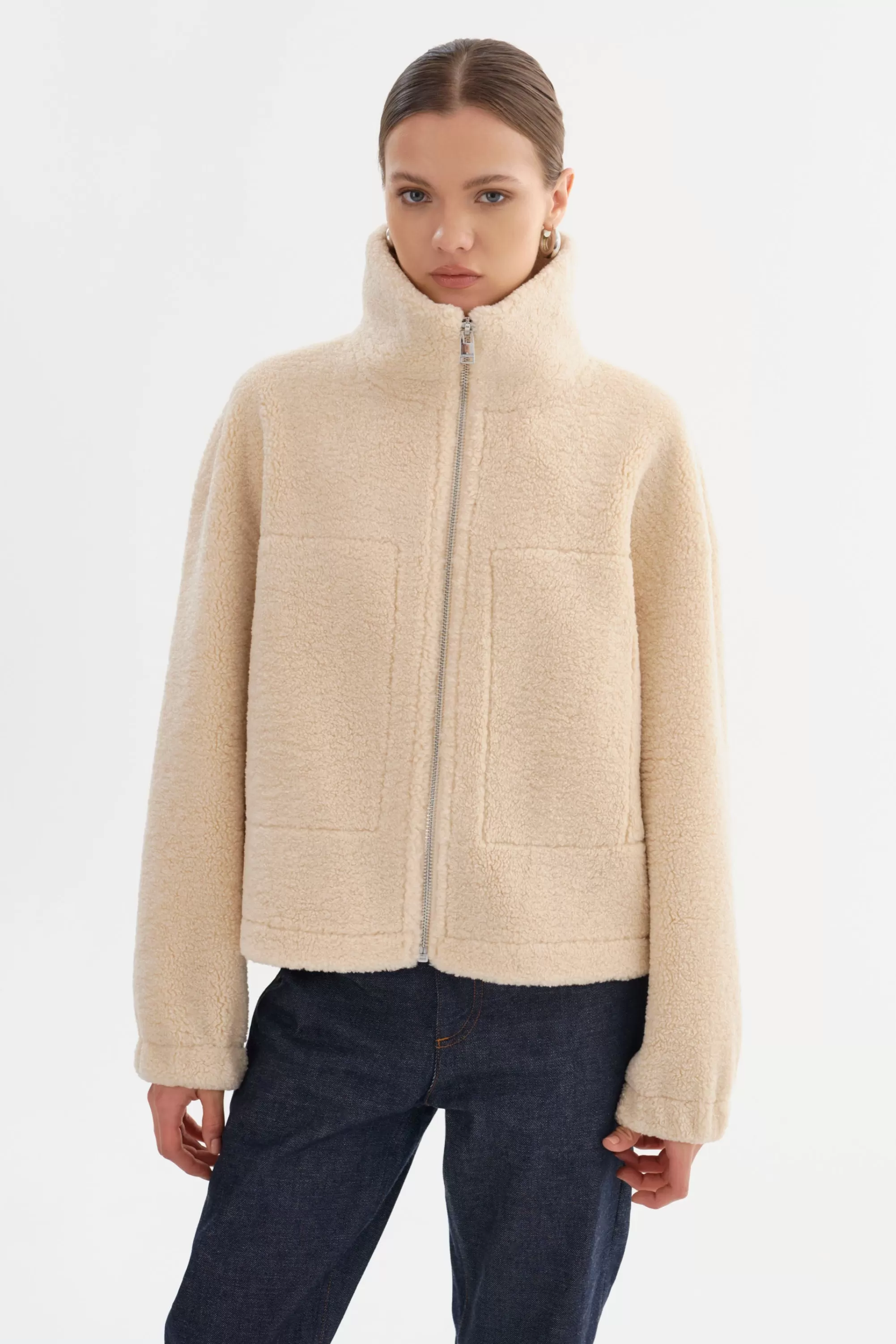 Fashion LAMARQUE JAYNA | Sherpa Jacket Beige