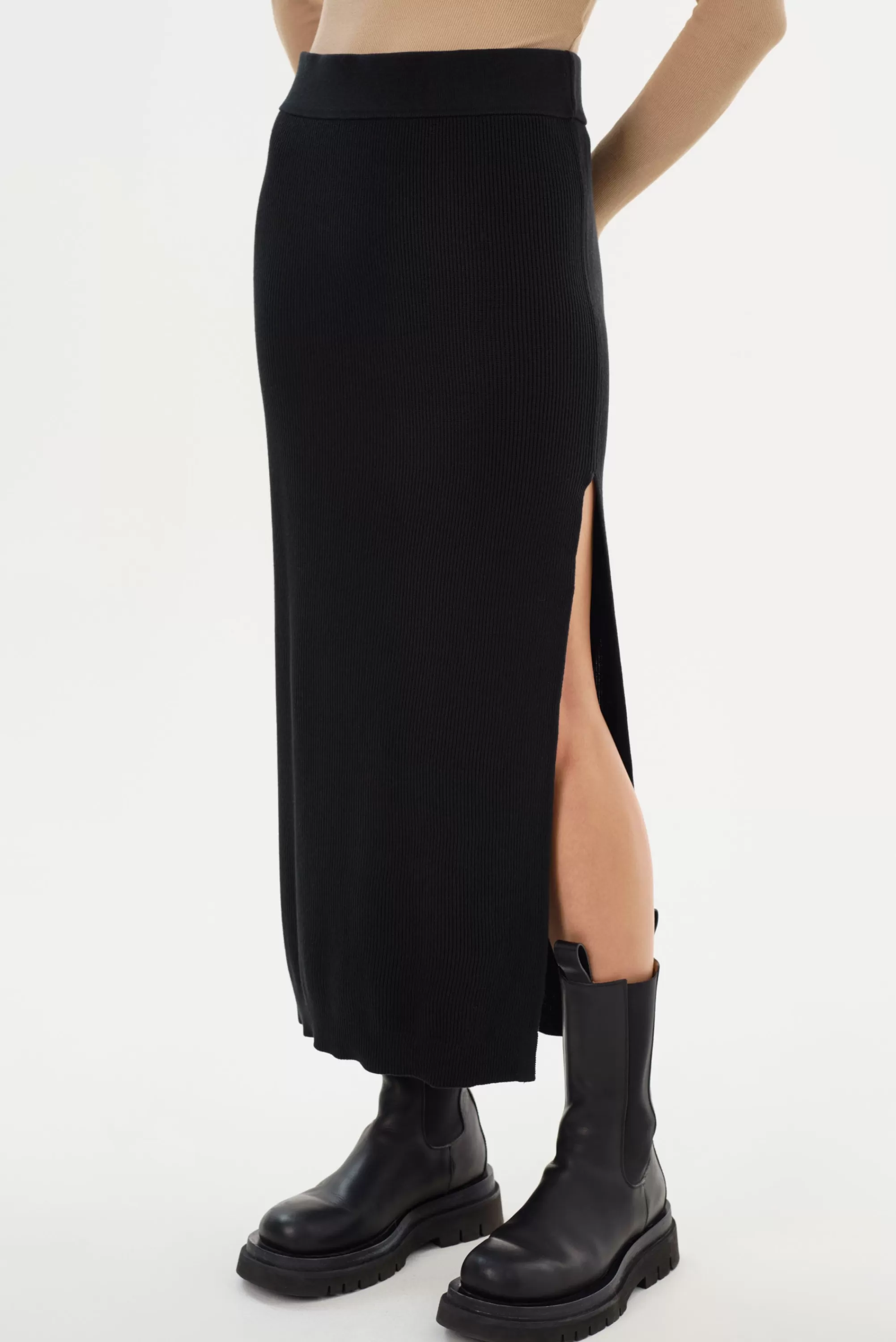 Cheap LAMARQUE JILLIAN | Knit Midi Skirt Black