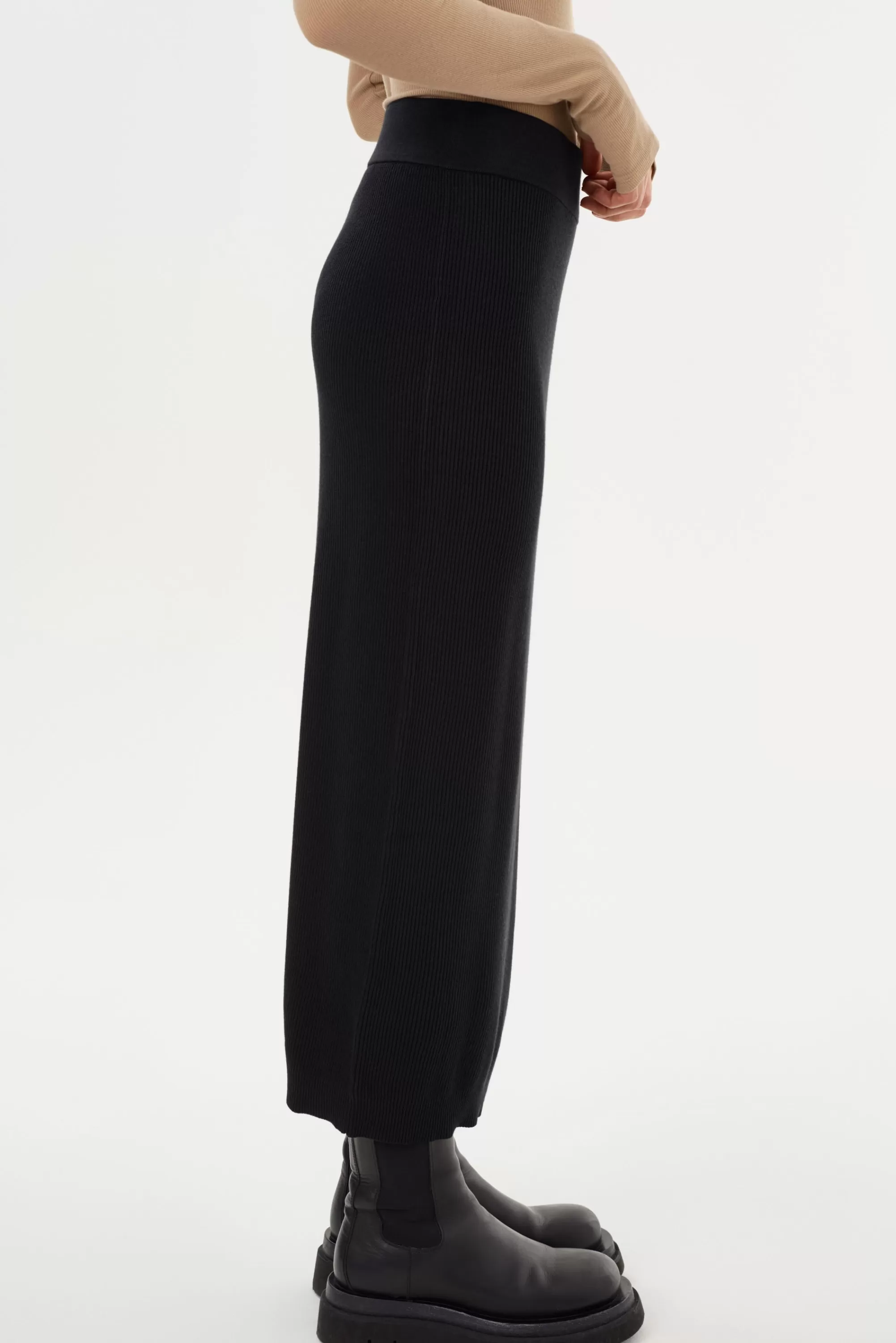 Cheap LAMARQUE JILLIAN | Knit Midi Skirt Black