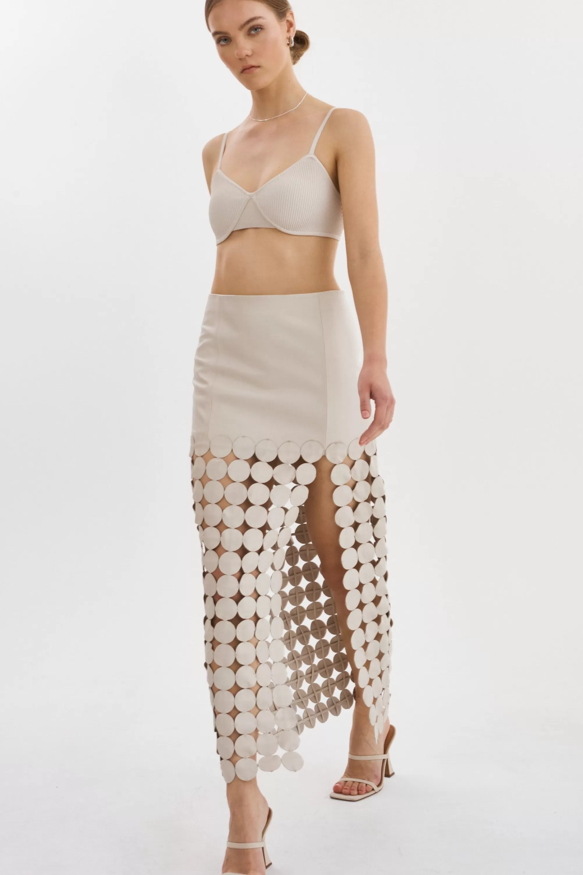 Outlet LAMARQUE KALI | Multi-Circle Maxi Skirt Bone