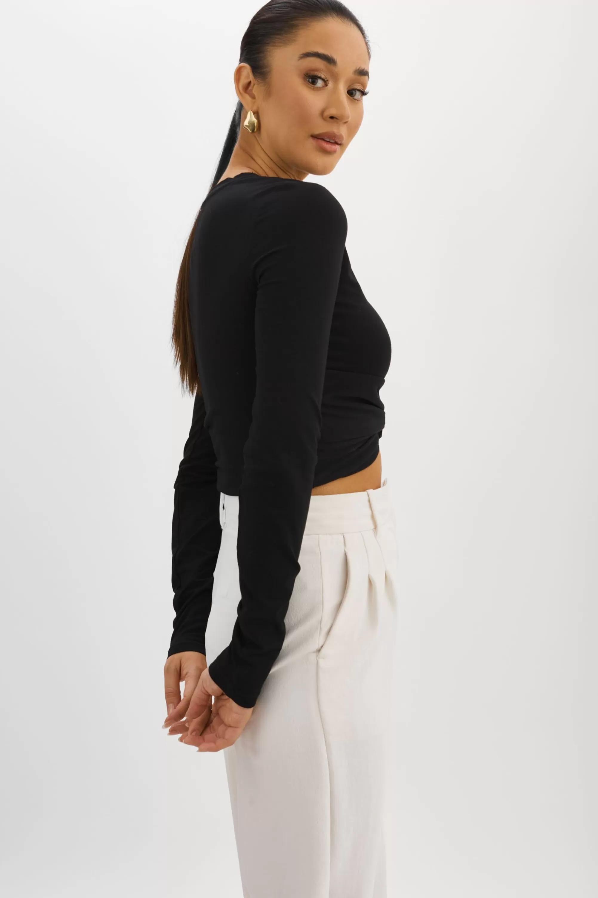 Online LAMARQUE KSENIA | Twist Top Black