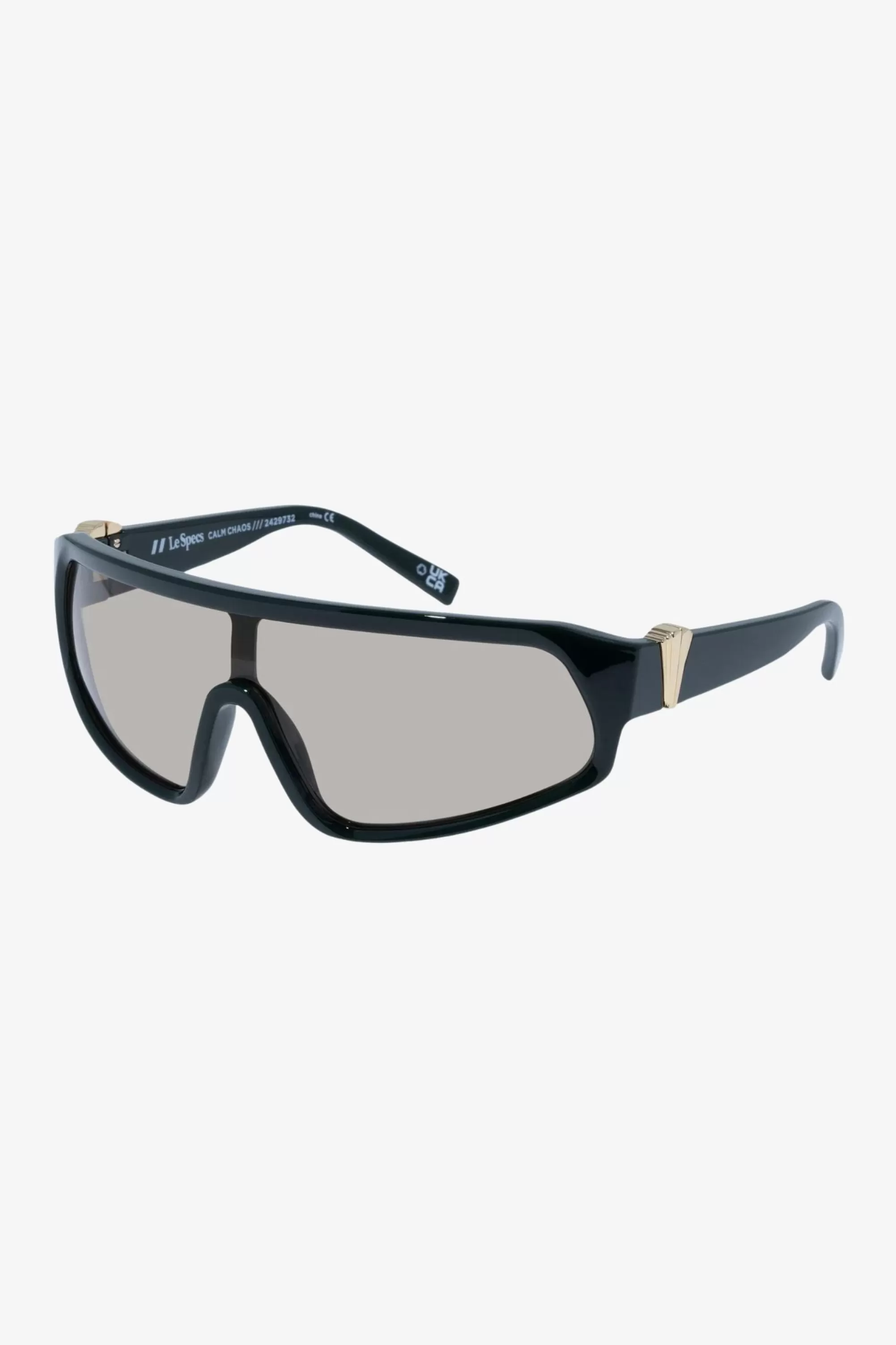 Online LAMARQUE LE SPECS | Calm Chaos Shield Sunglasses DARK KHAKI