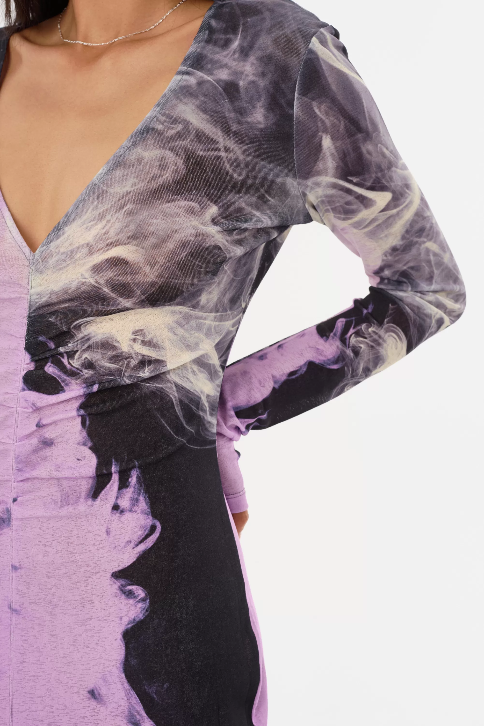 Outlet LAMARQUE LEANDRA | Printed Jersey Maxi Dress Lavender Haze