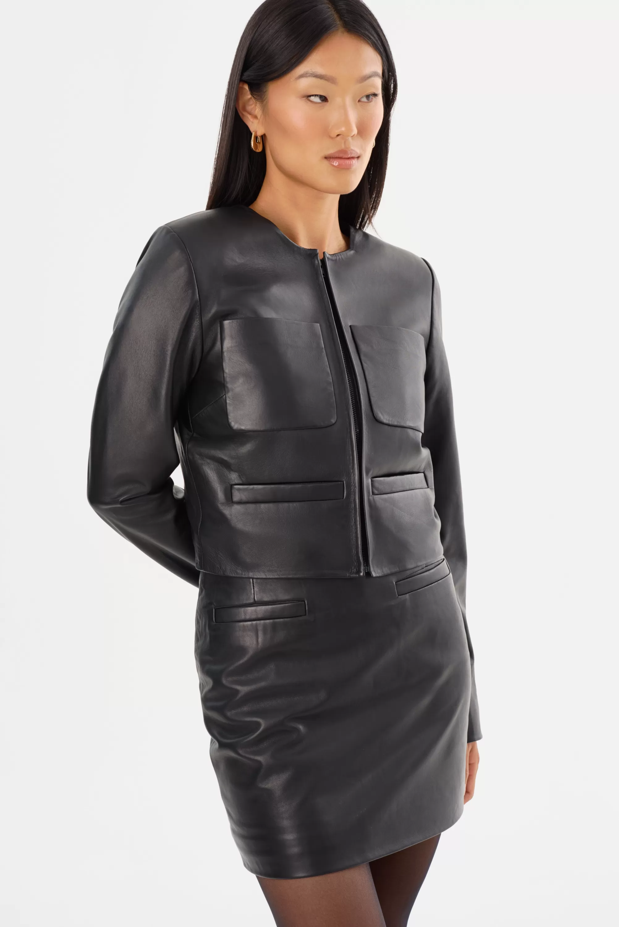 Discount LAMARQUE LINETTE | Leather Jacket Black