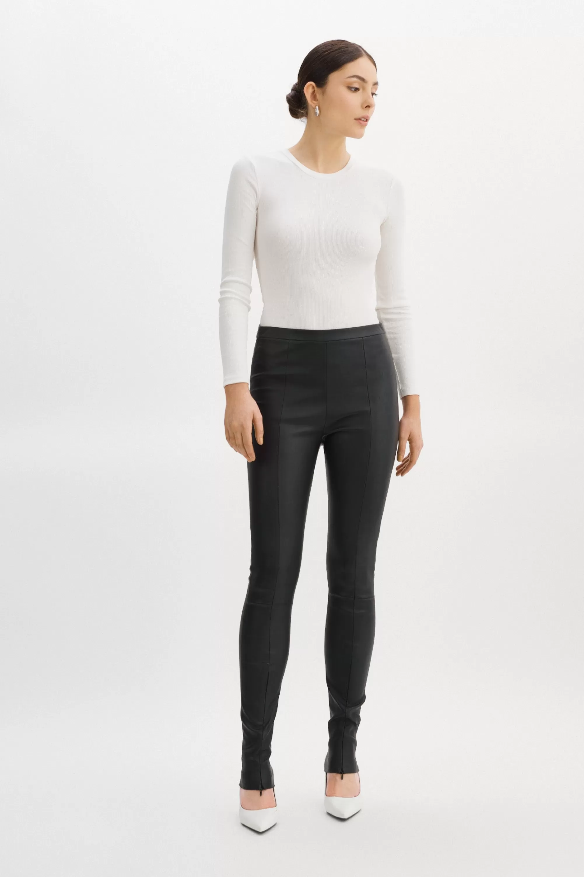 Cheap LAMARQUE LONDA | Stretch Leather Leggings Black