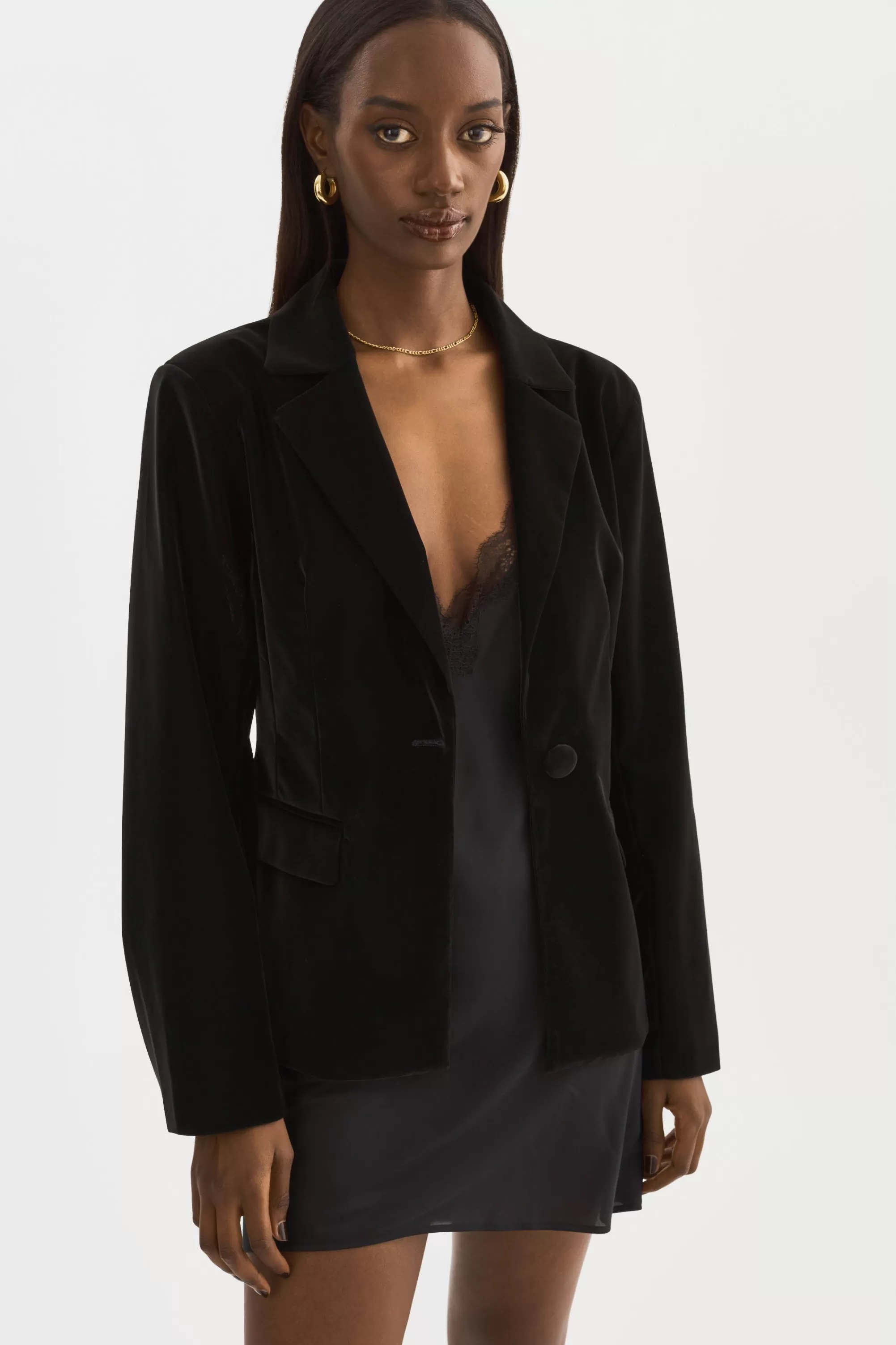 Best Sale LAMARQUE LOTTIE | Faux Leather Blazer Black