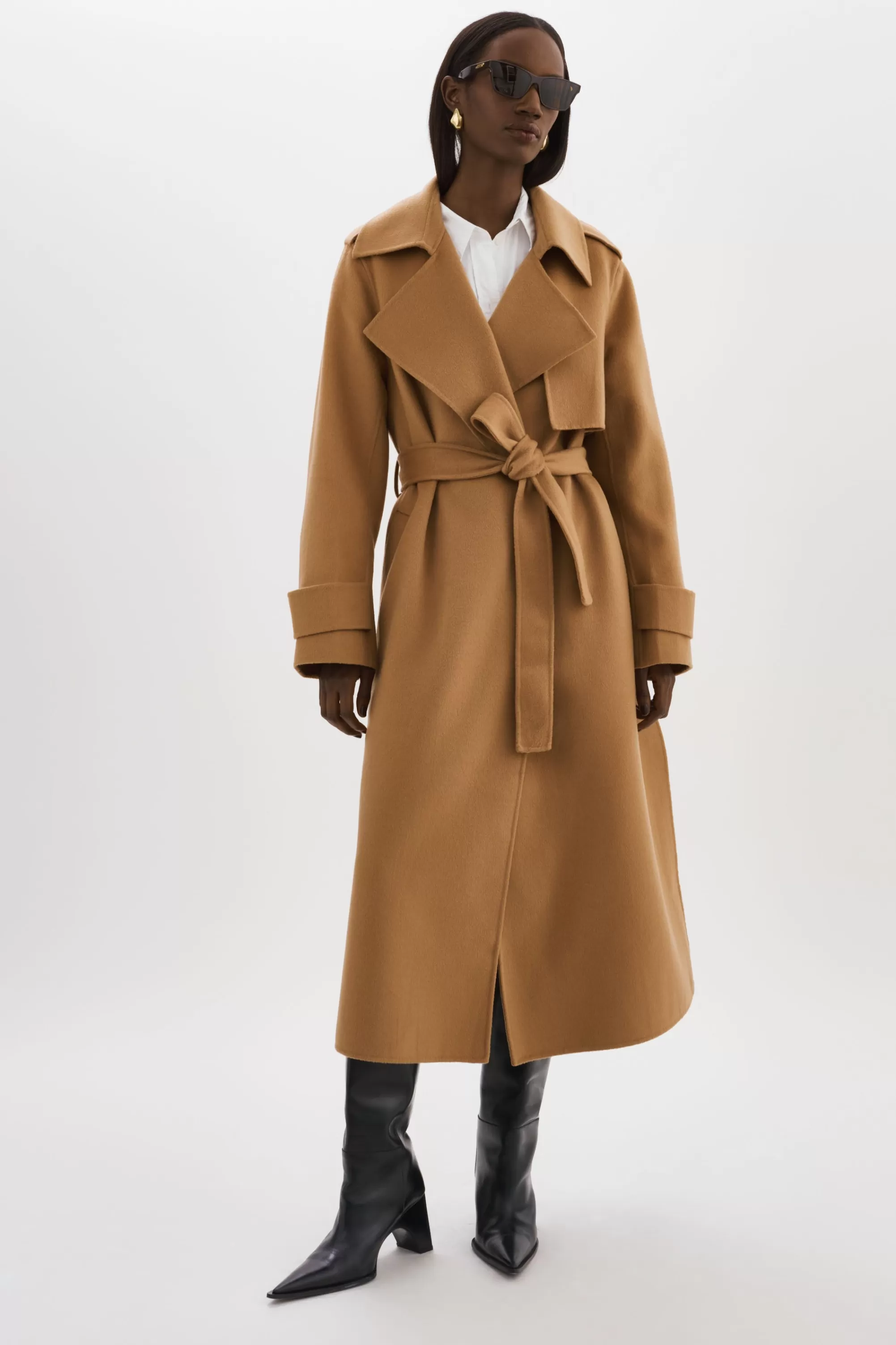 Store LAMARQUE MARGARET | Wool Trench Coat Camel