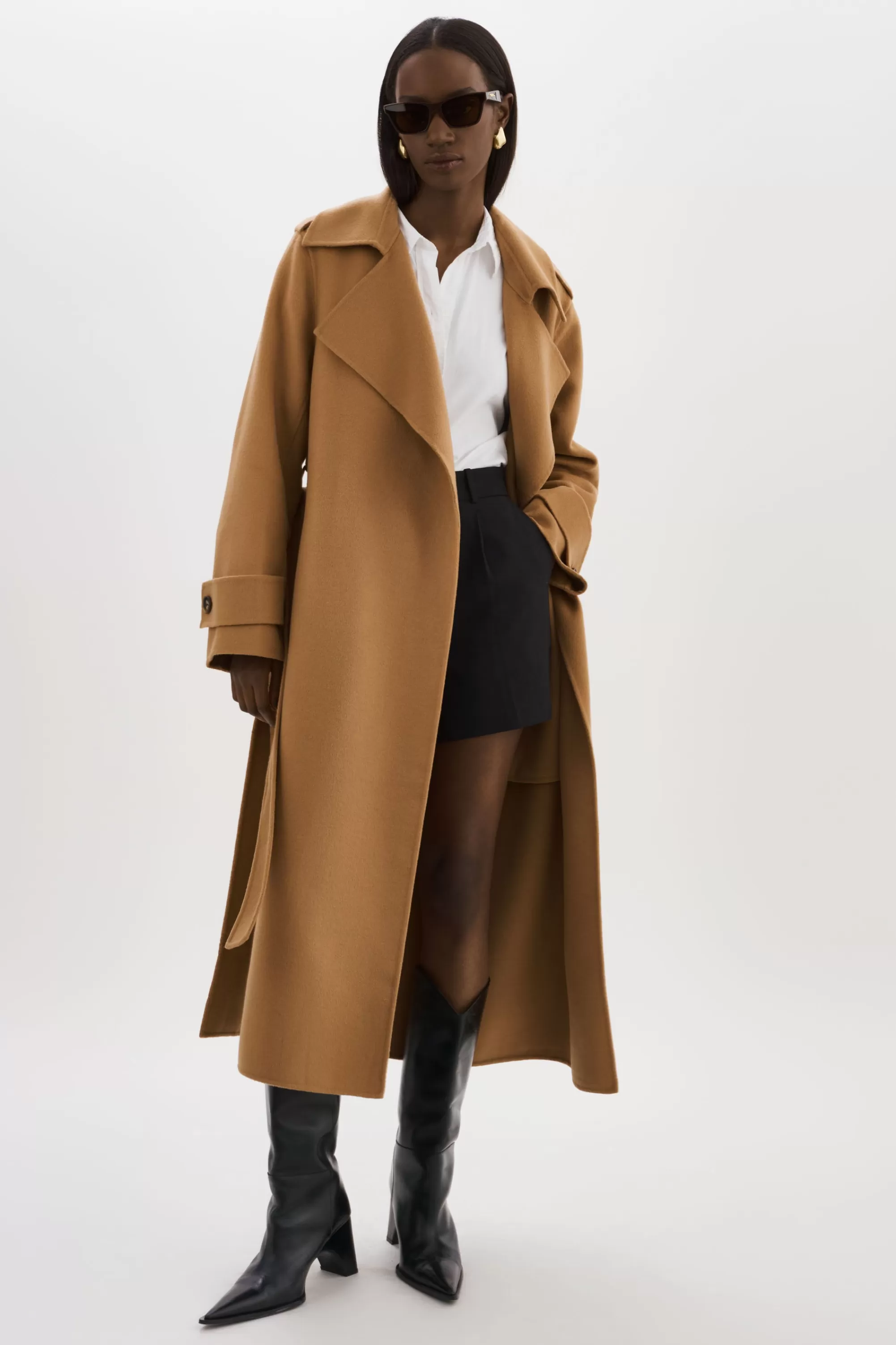 Store LAMARQUE MARGARET | Wool Trench Coat Camel