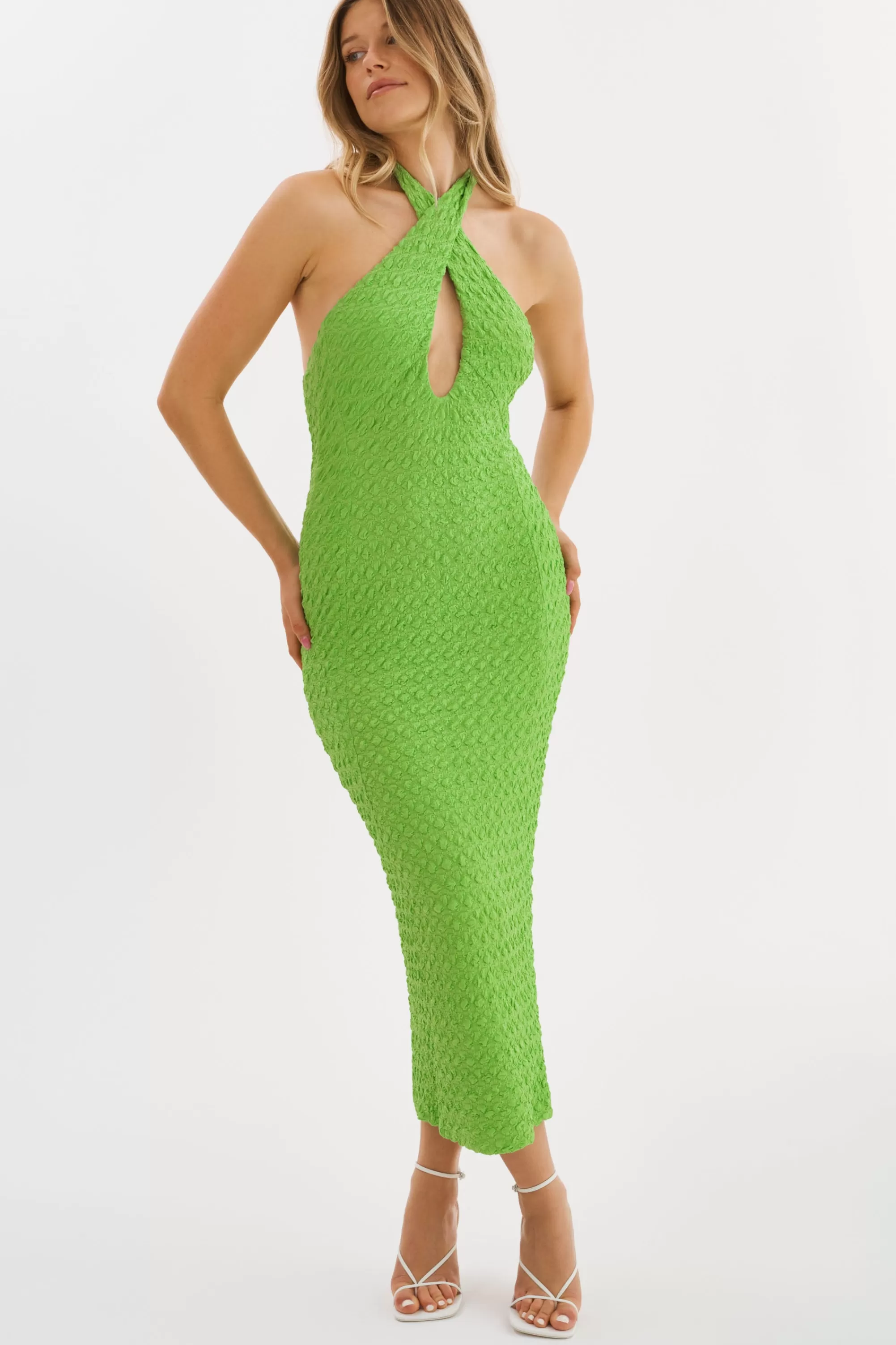 New LAMARQUE MILCA | Halterneck Dress Kelly Green