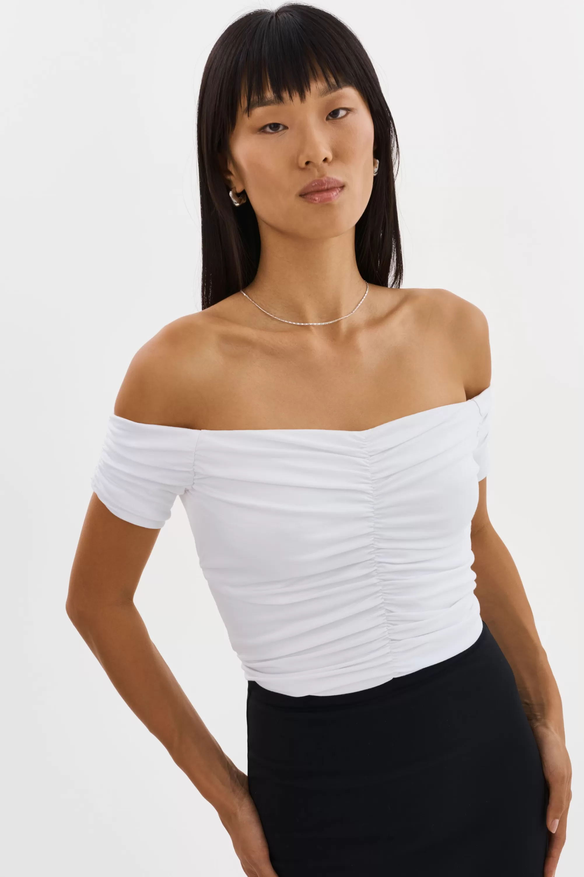 Store LAMARQUE NINA | Ruched Top White