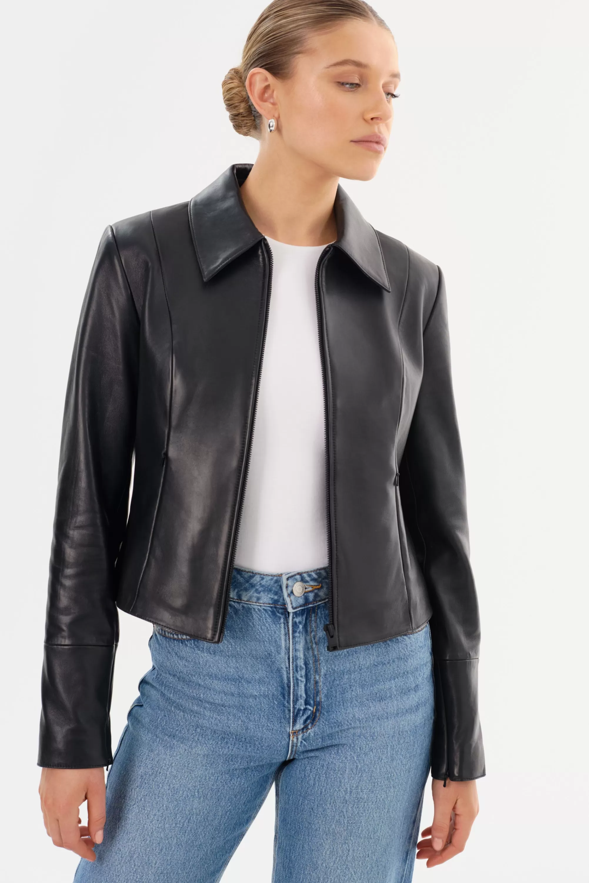 Flash Sale LAMARQUE OCEANA | Fitted Leather Jacket Black