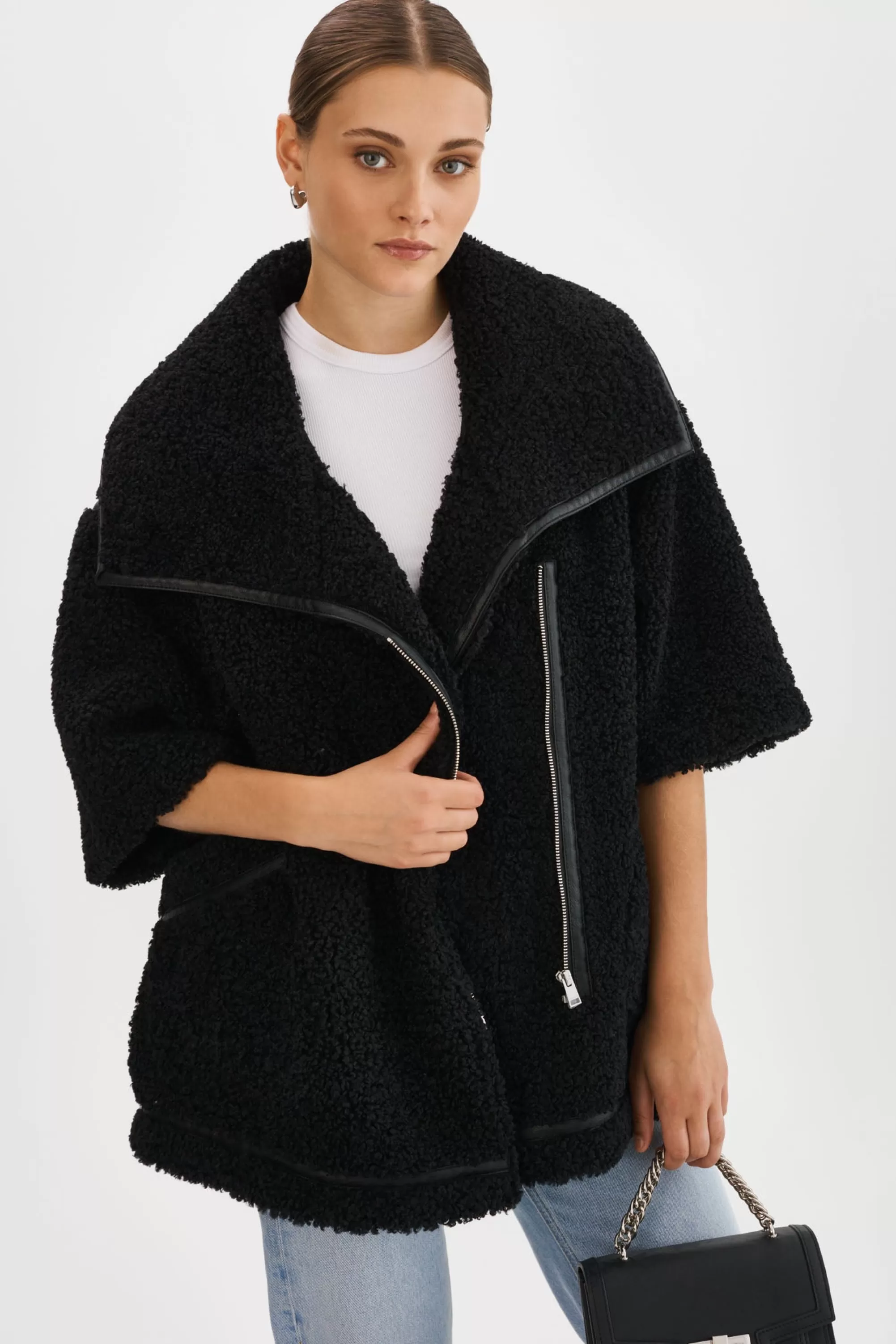 Sale LAMARQUE OHANNA | Sherpa Coat Black