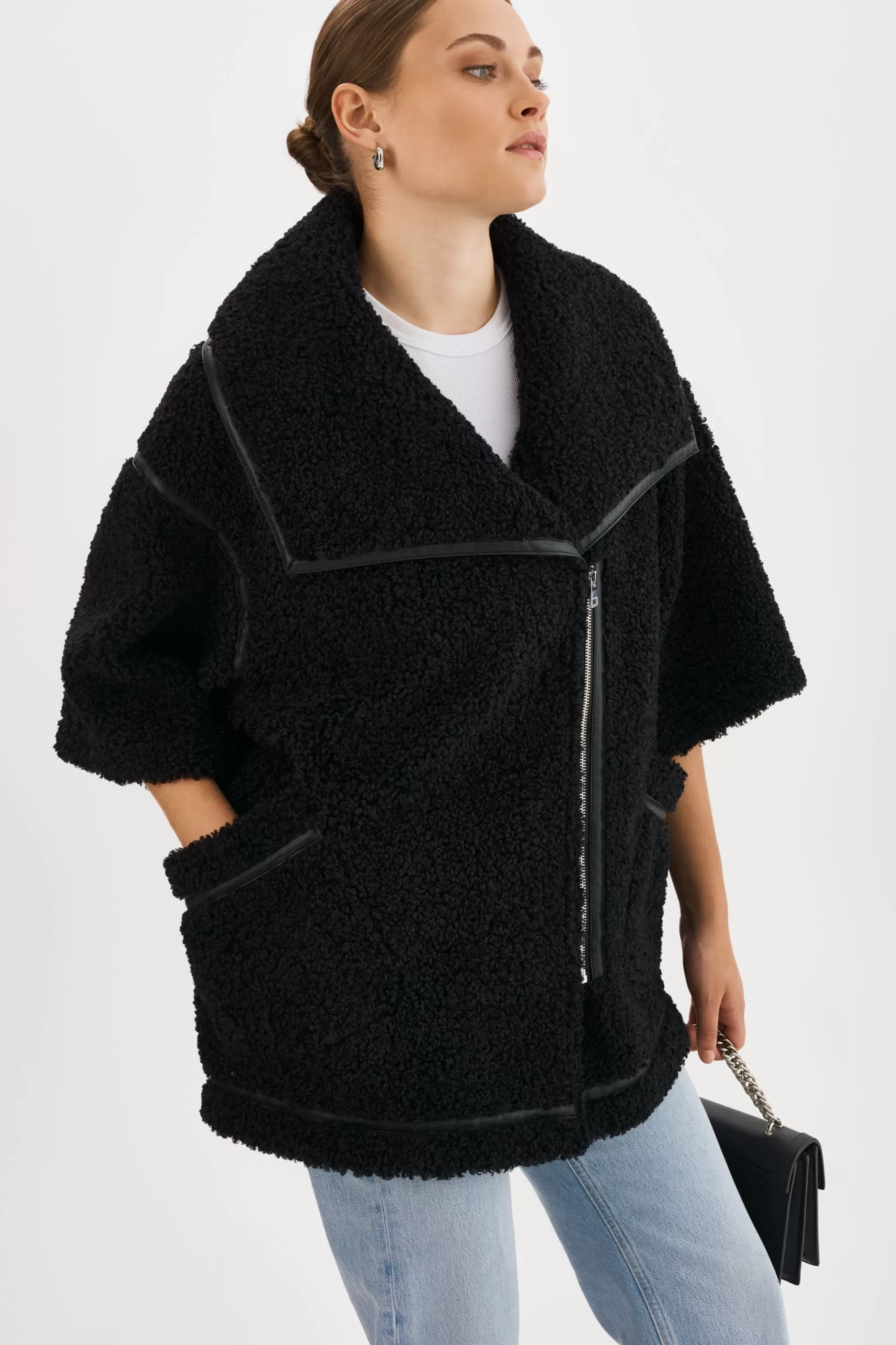 Sale LAMARQUE OHANNA | Sherpa Coat Black