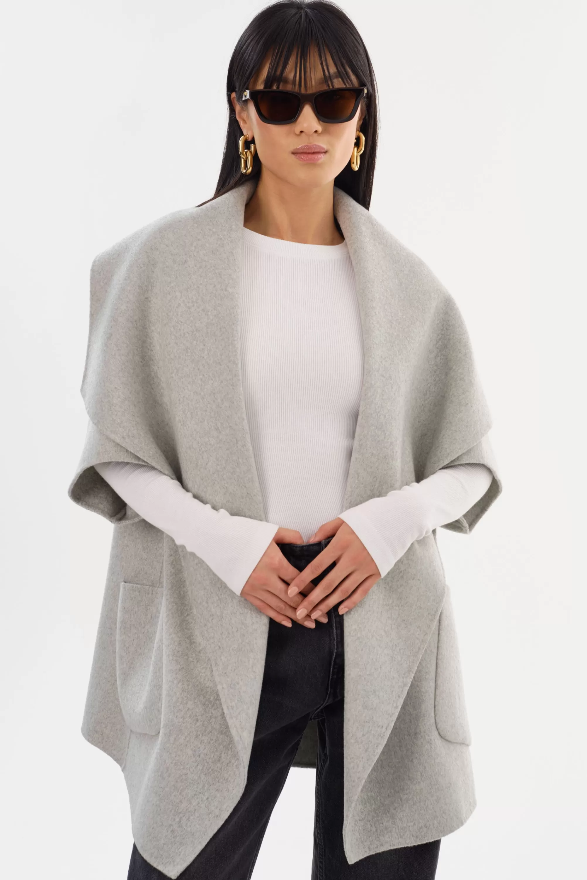 Store LAMARQUE PENELOPE | Double Face Wool Coat Light Grey