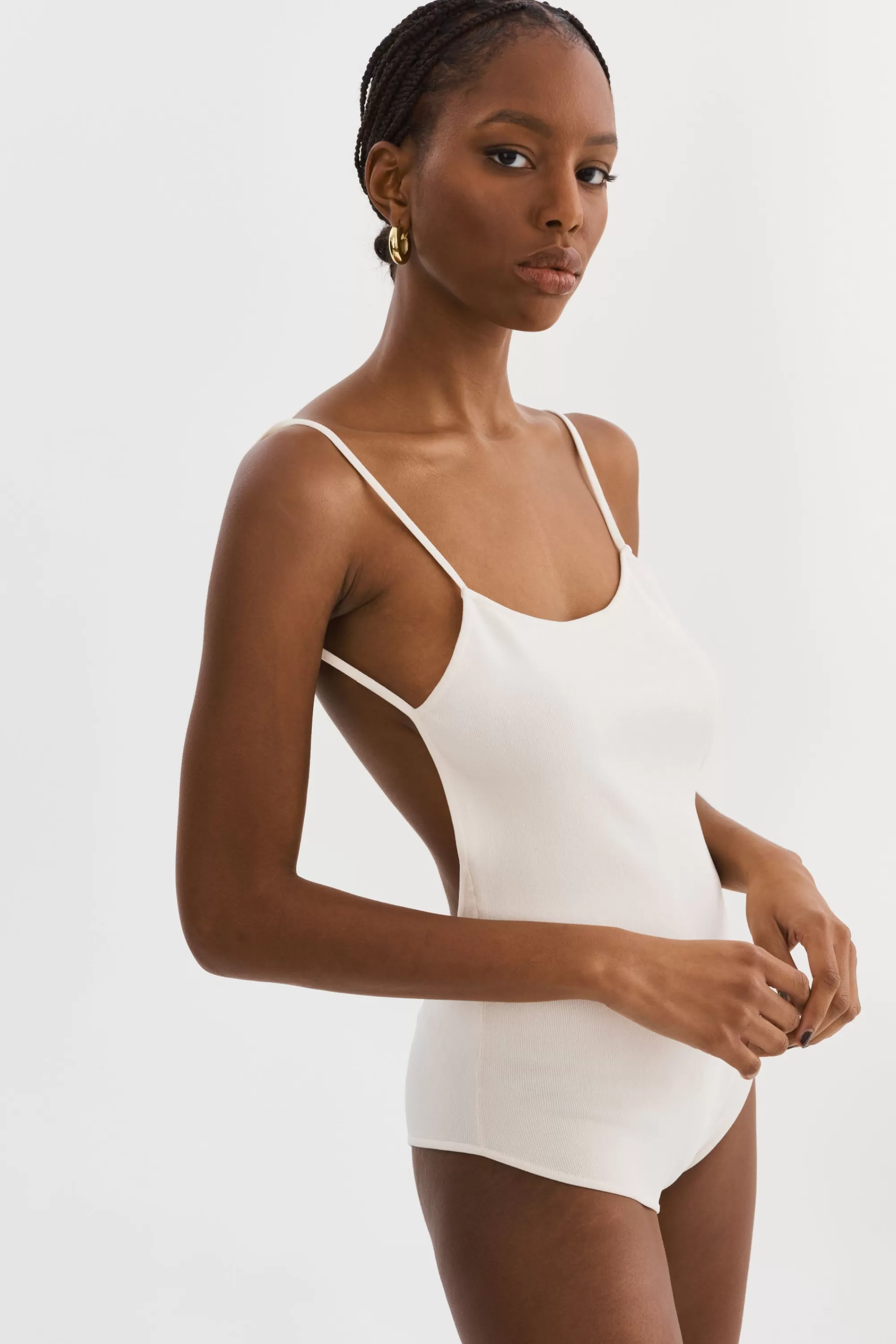 Sale LAMARQUE RENATA | Knit Bodysuit Off White