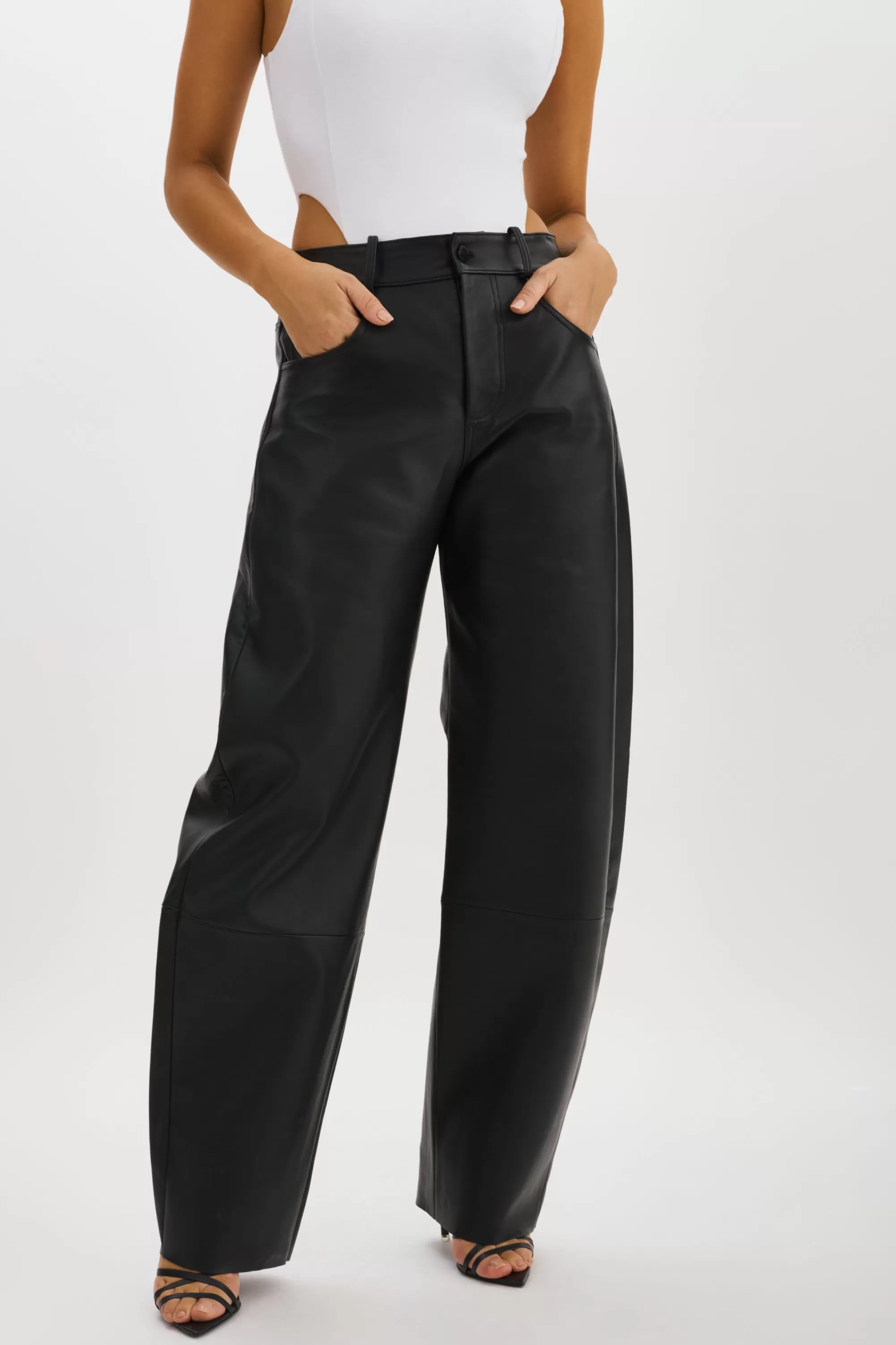 Best Sale LAMARQUE RIDA | Horseshoe Leather Pants Black