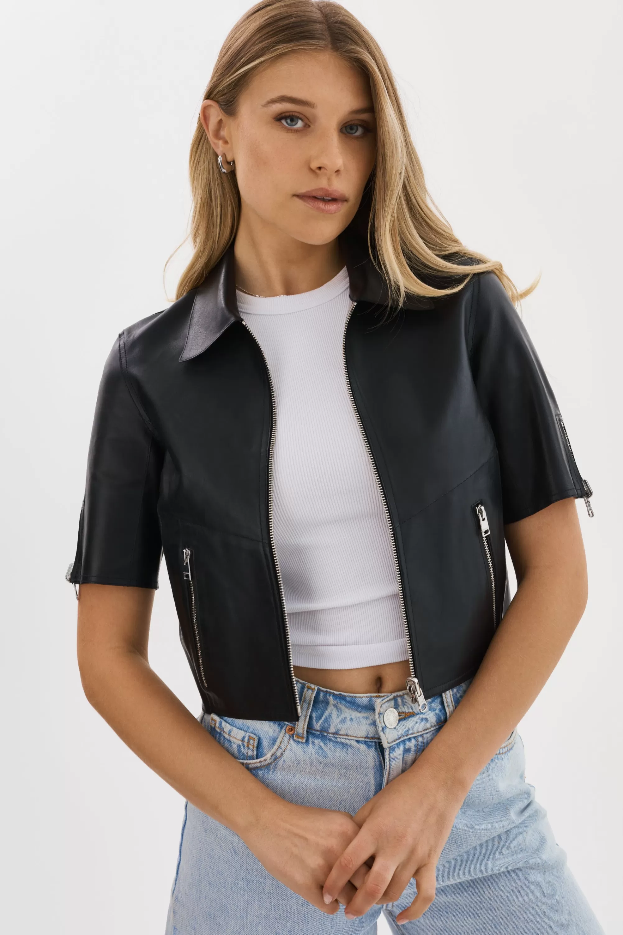 Flash Sale LAMARQUE SEVANA | Reversible Leather Jacket Black/Silver