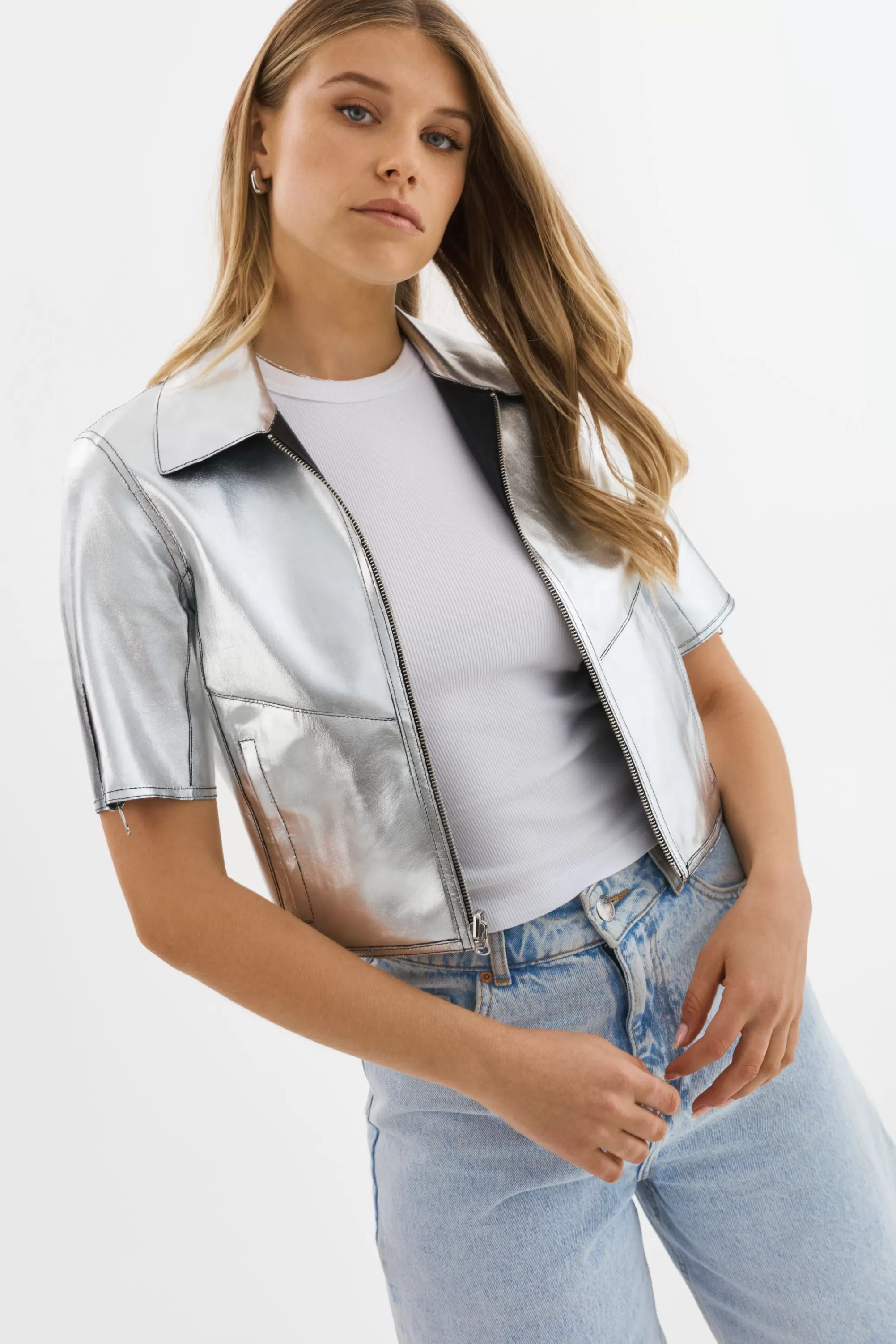 Flash Sale LAMARQUE SEVANA | Reversible Leather Jacket Black/Silver