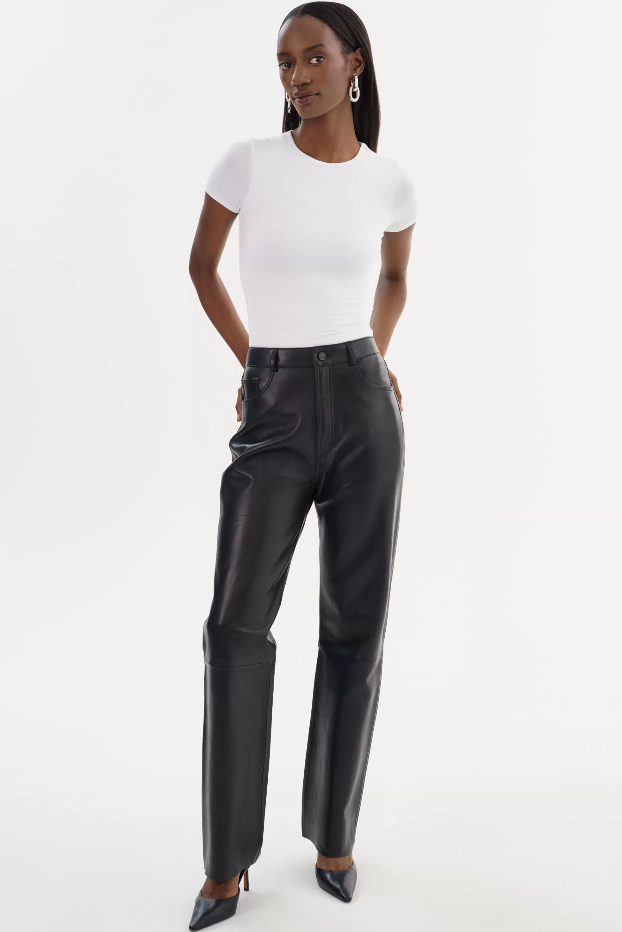 Fashion LAMARQUE SHANNON | Leather Pants Black