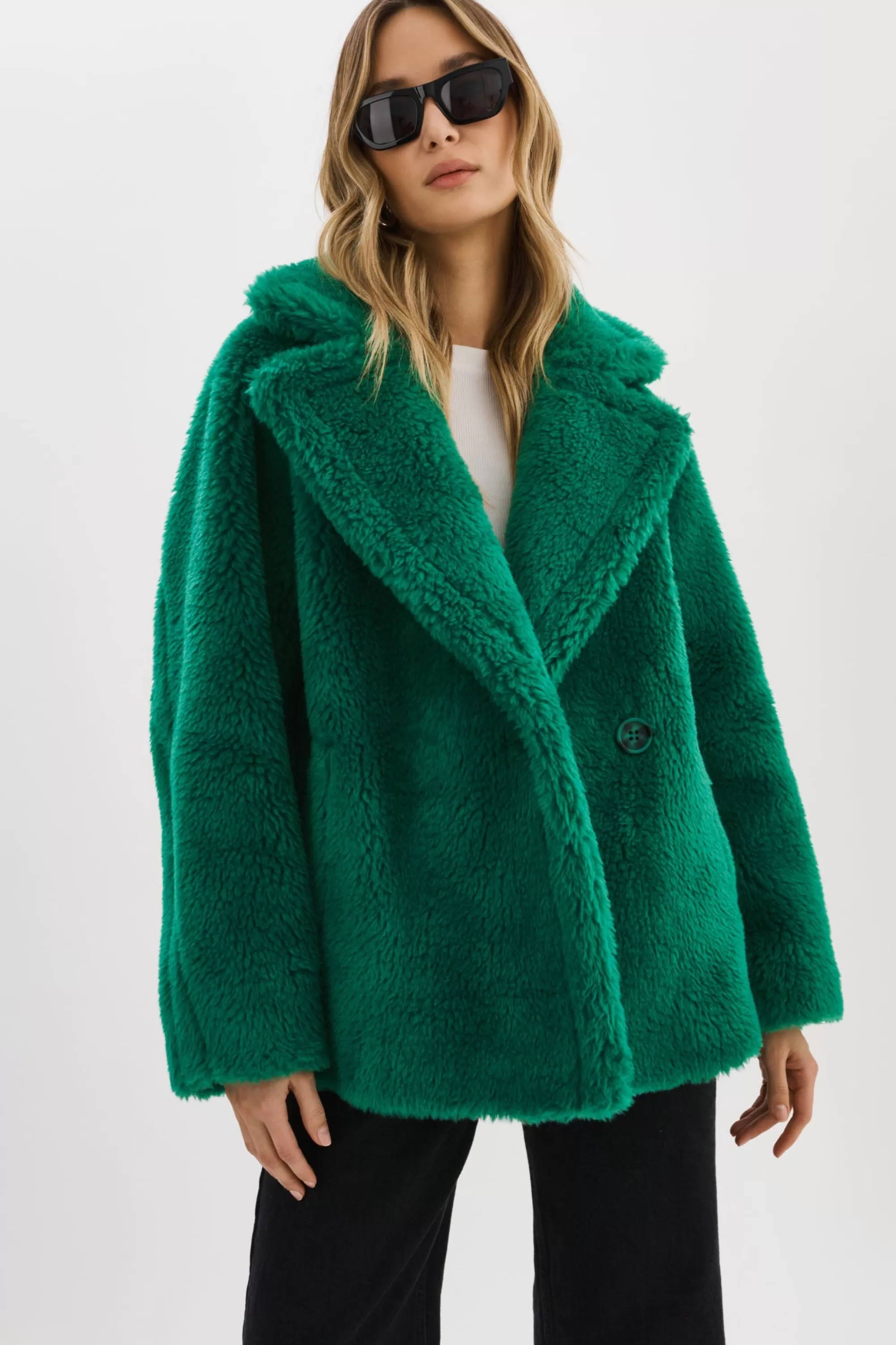 Hot LAMARQUE SOPHIE | Sherpa Jacket VIBRANT GREEN